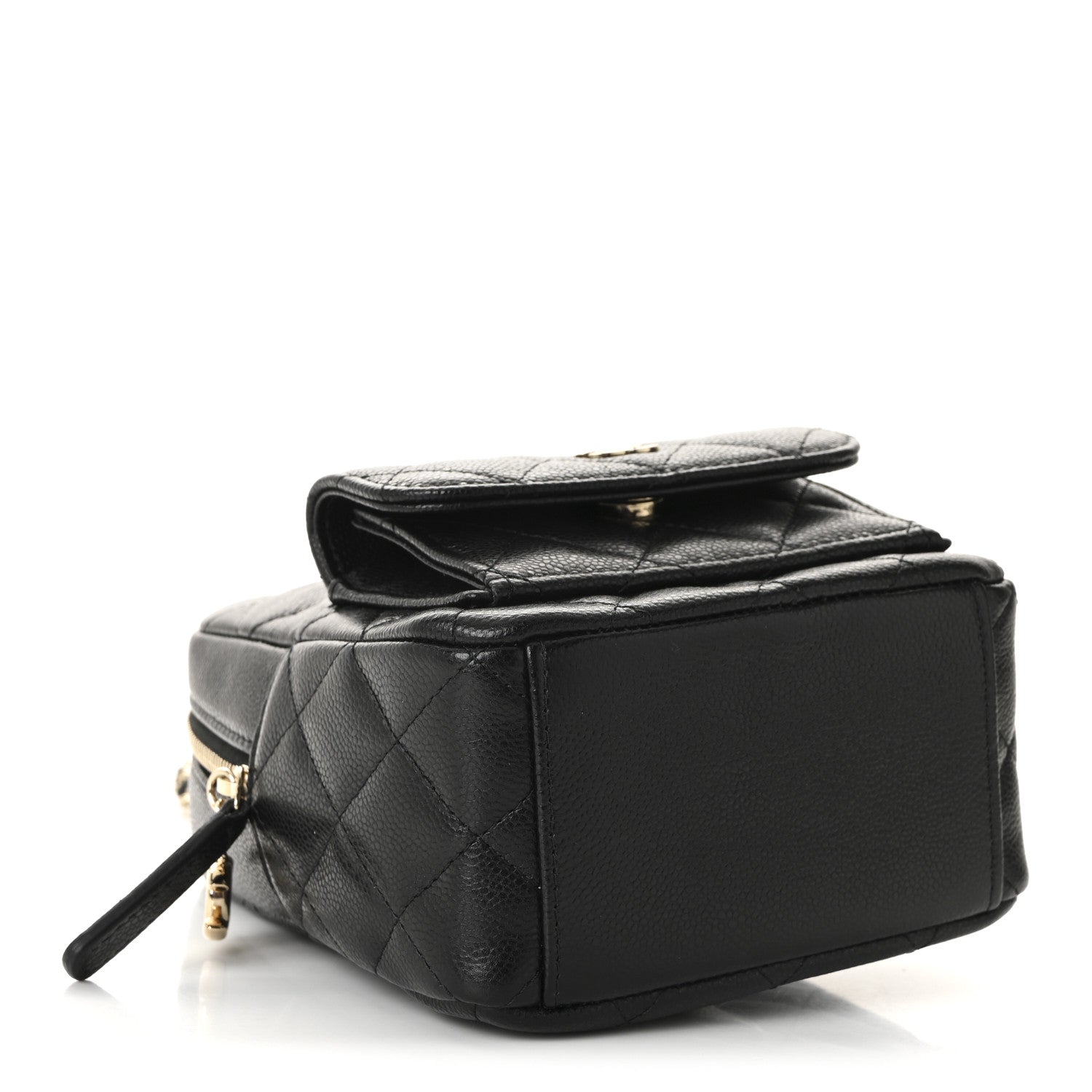 Caviar Quilted CC Mini Classic Backpack Black