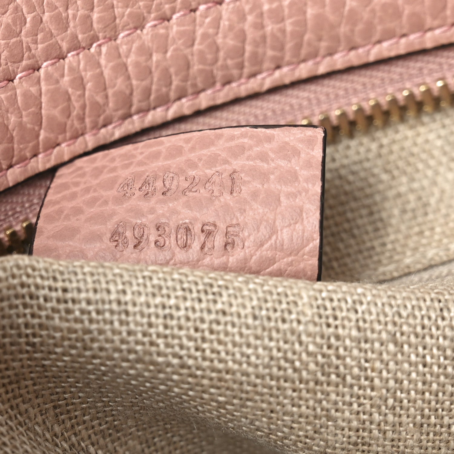 Monogram Small Bree Tote Beige Soft Pink
