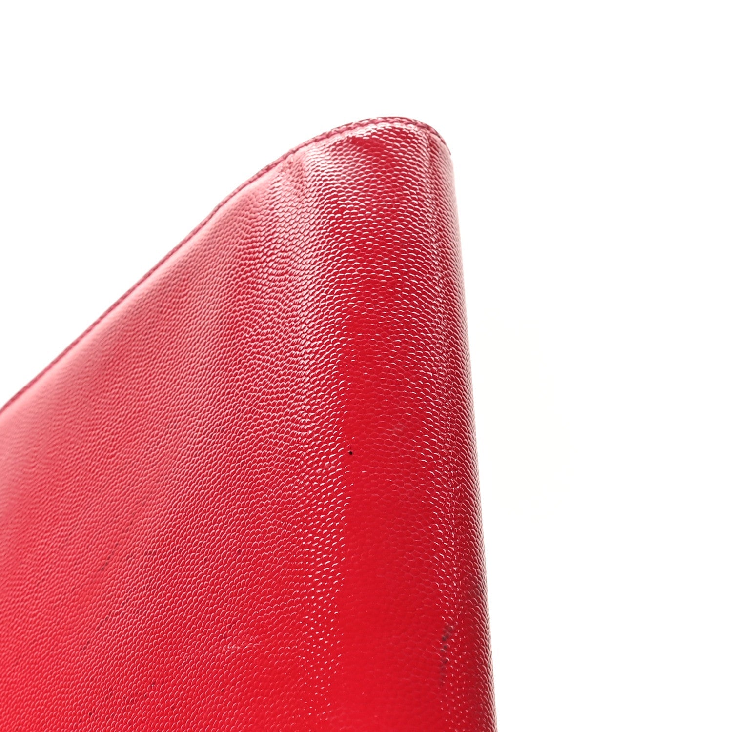 Patent Grain De Poudre Classic Monogram Cassandre Clutch Fuchsia