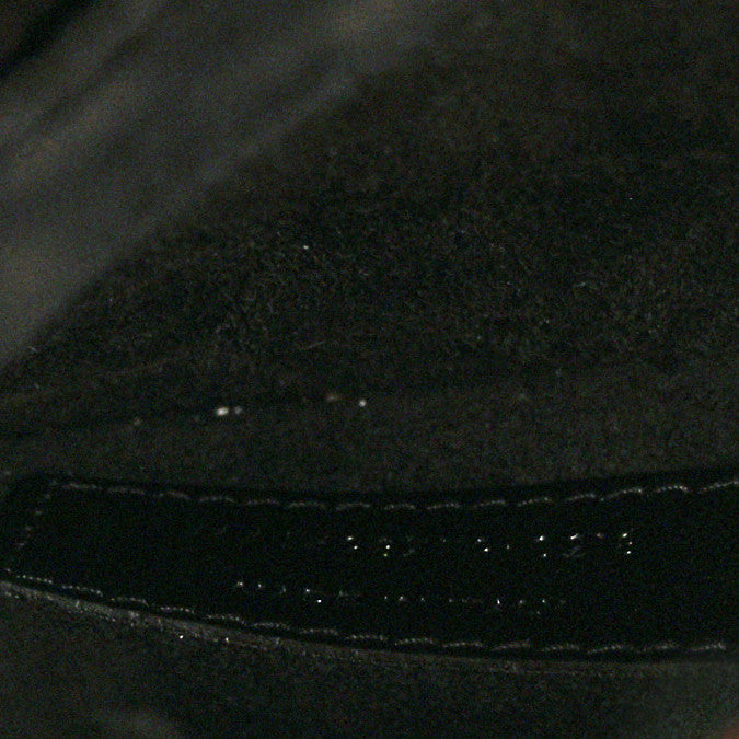 Calfskin Crocodile Embossed Large Monogram Sunset Black