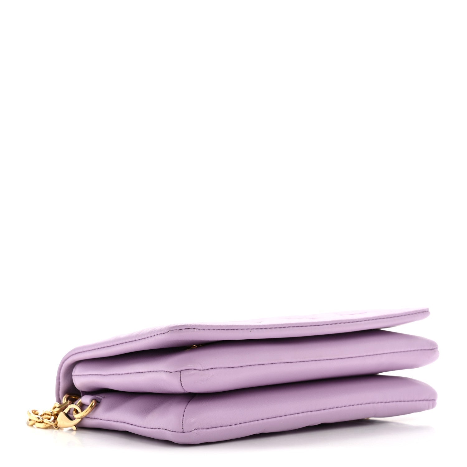 Lambskin Embossed Monogram Pochette Coussin Parme