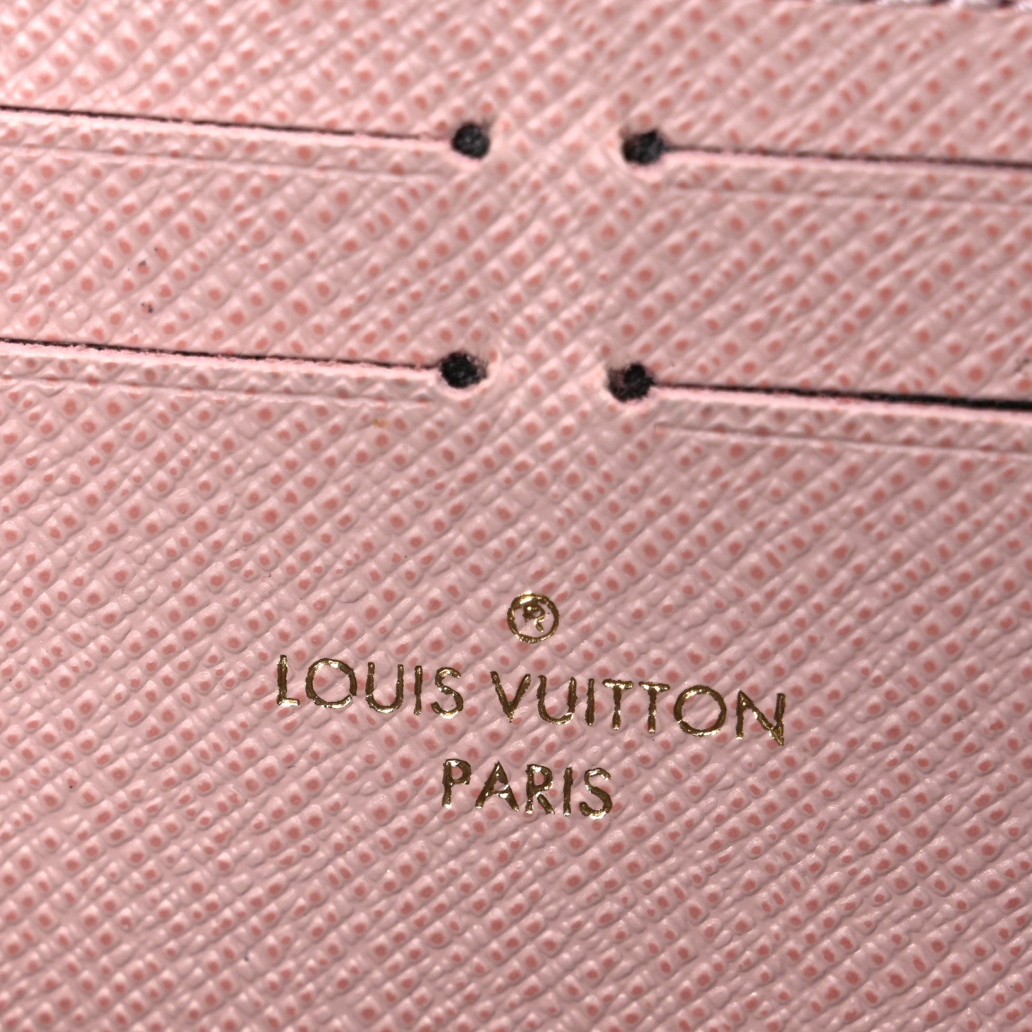 Damier Ebene Clemence Wallet Rose Ballerine