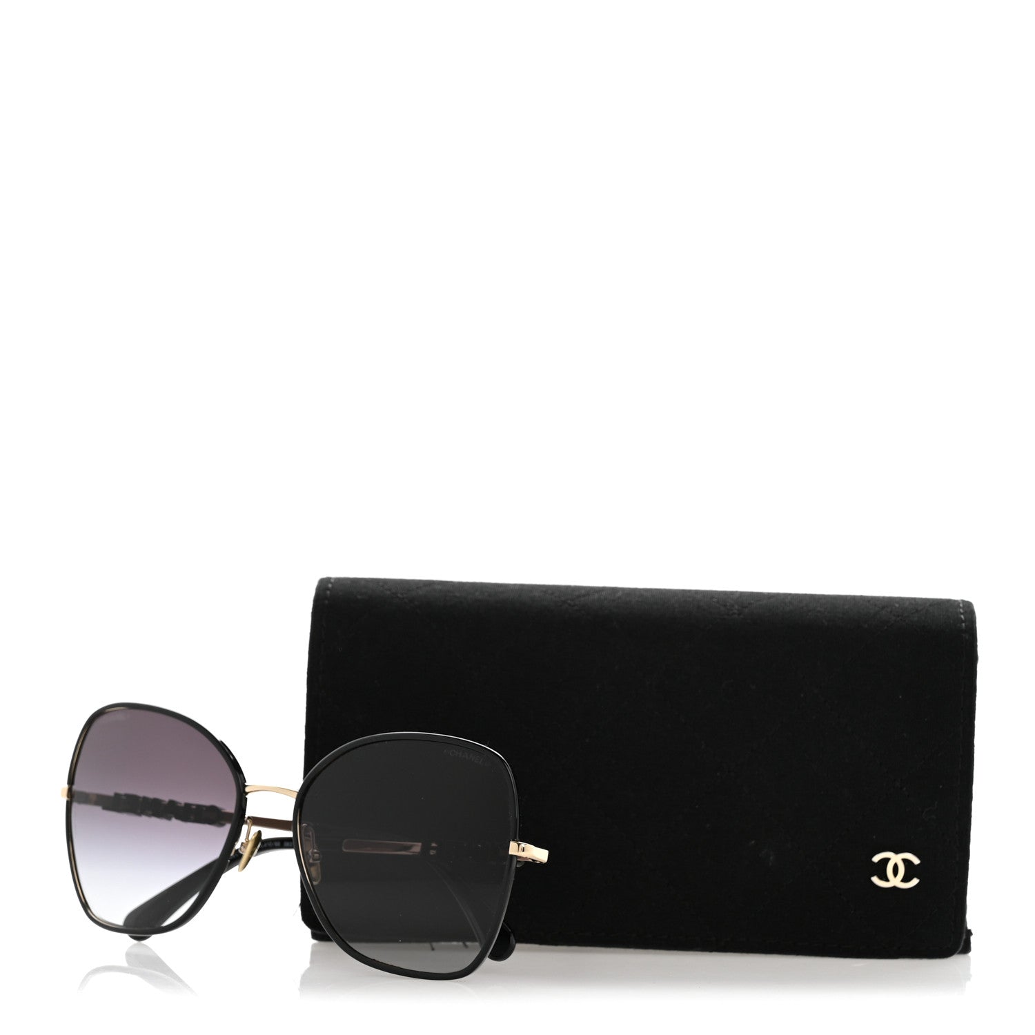 Metal Butterfly Sunglasses 4283 Black