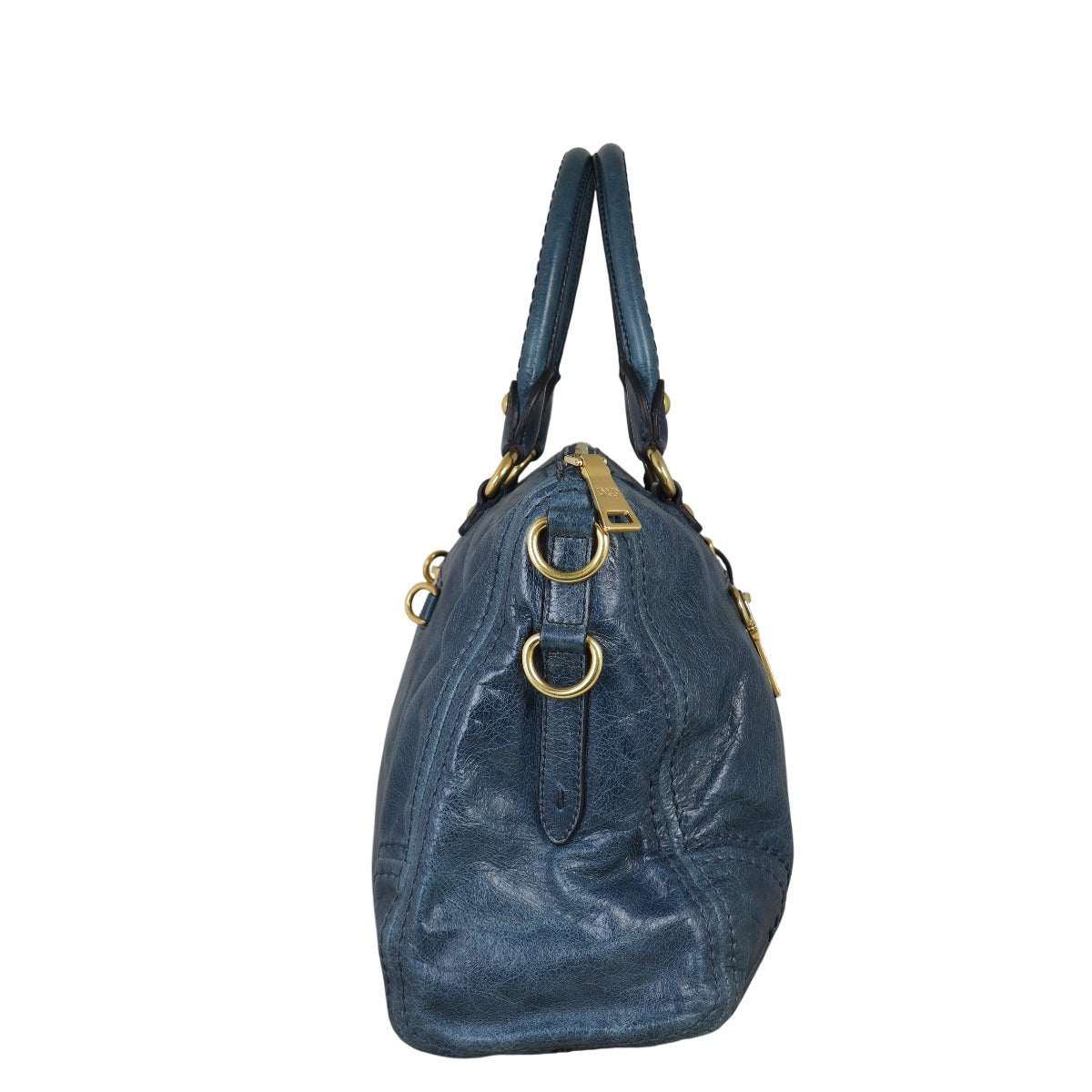 Prada Vitello Shine Two-Way Tote