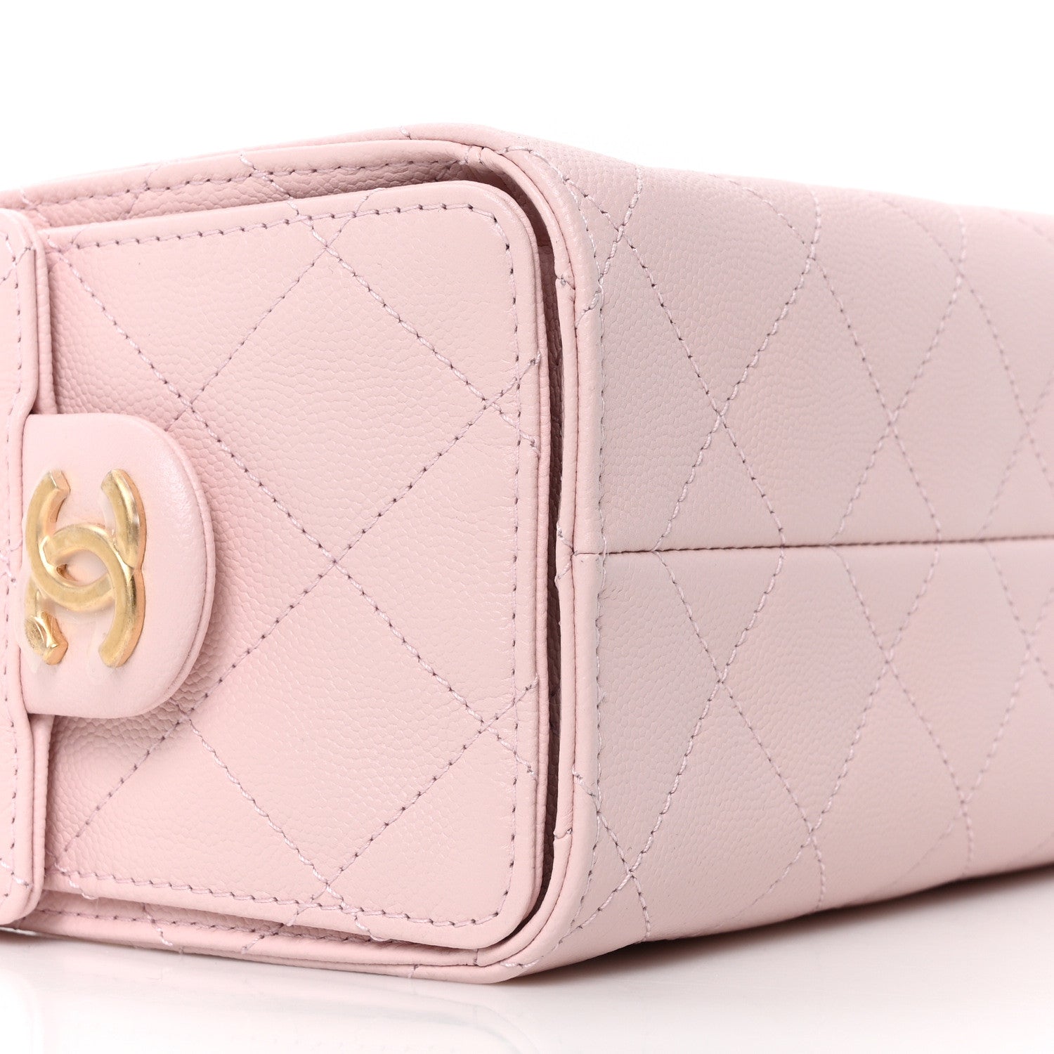 Caviar Quilted Mini Chanel 25 Handbag Light Pink
