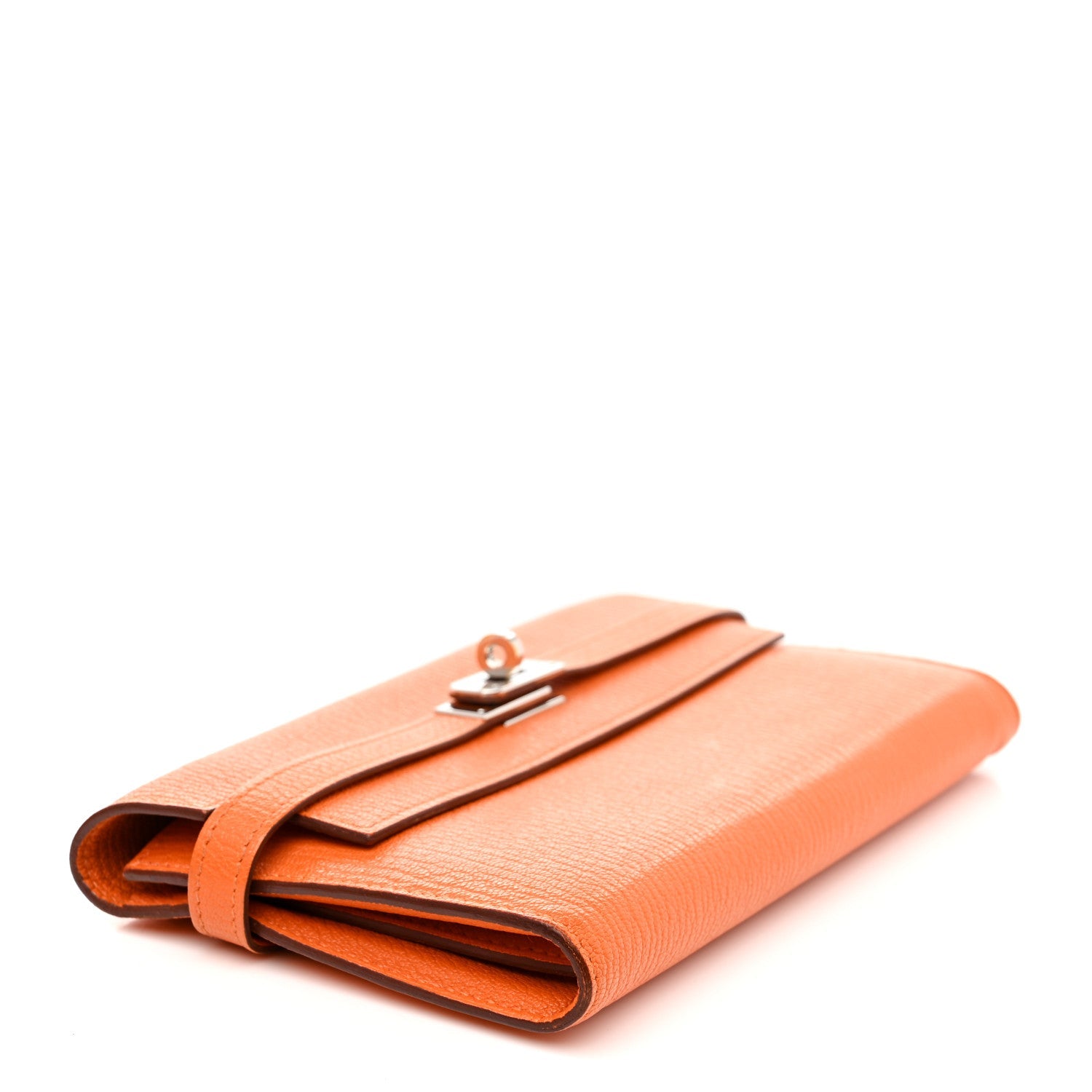 Chevre Mysore Kelly Longue Wallet Orange