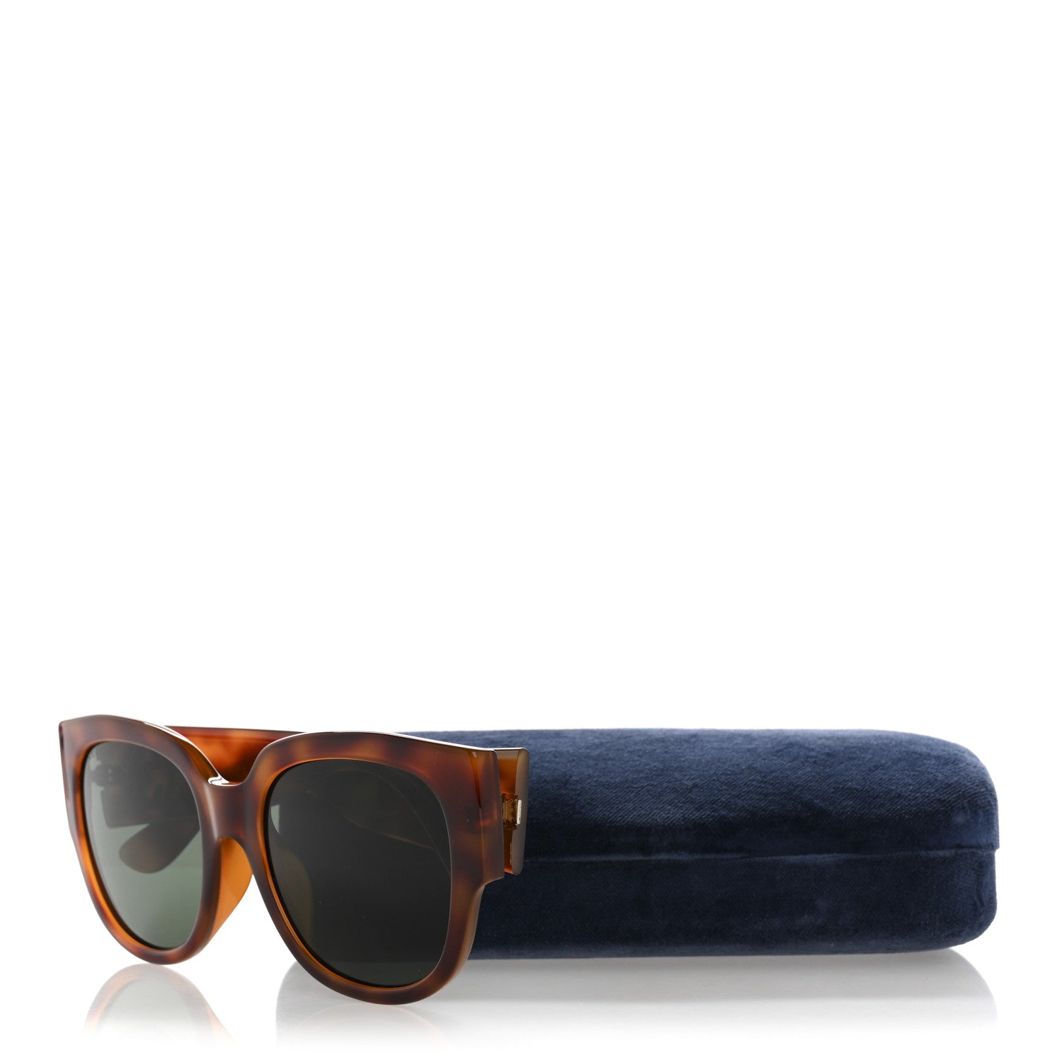 Acetate Square Frame Sunglasses GG0142SA Tortoise