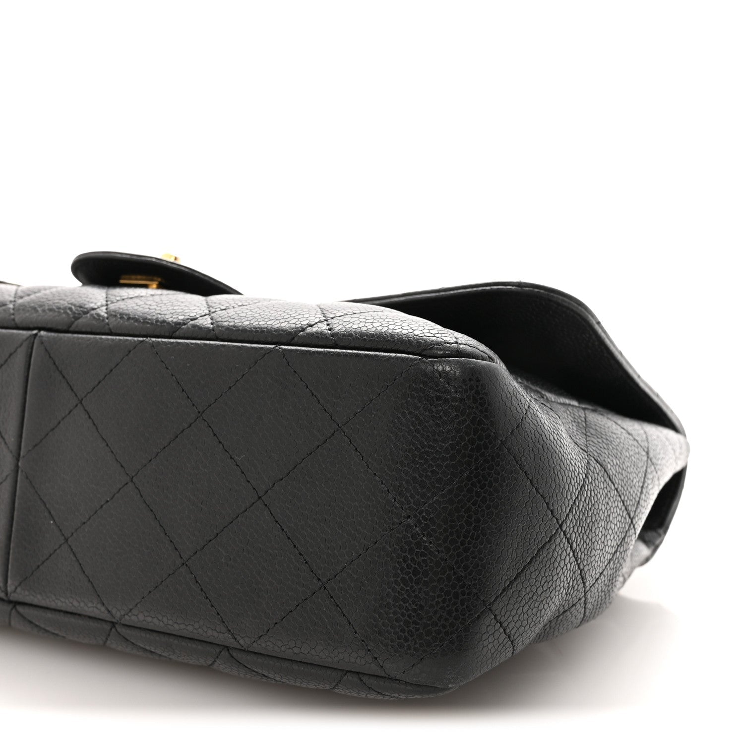 Caviar Quilted Jumbo Single Flap Black