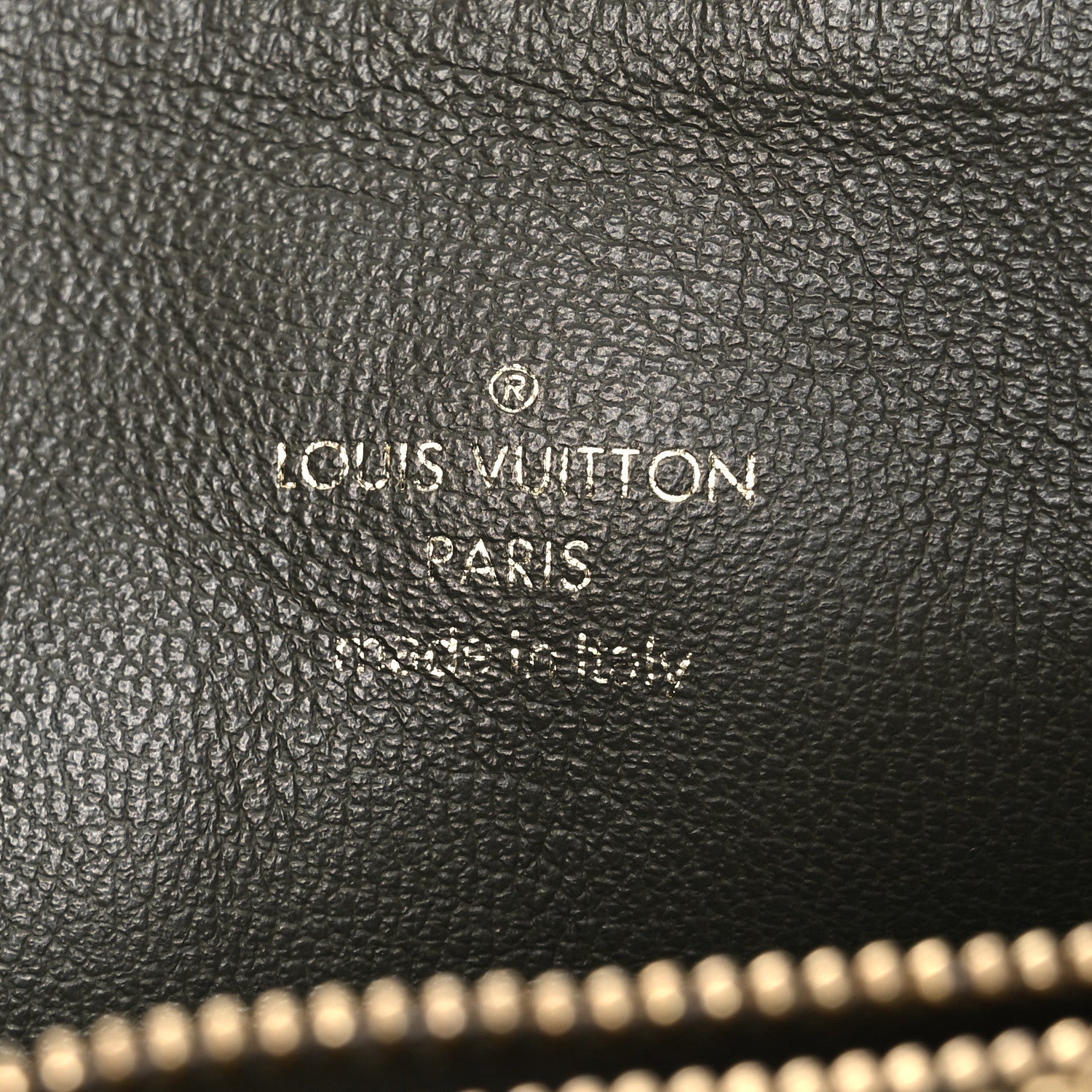 Lambskin Embossed Monogram Coussin PM Cream