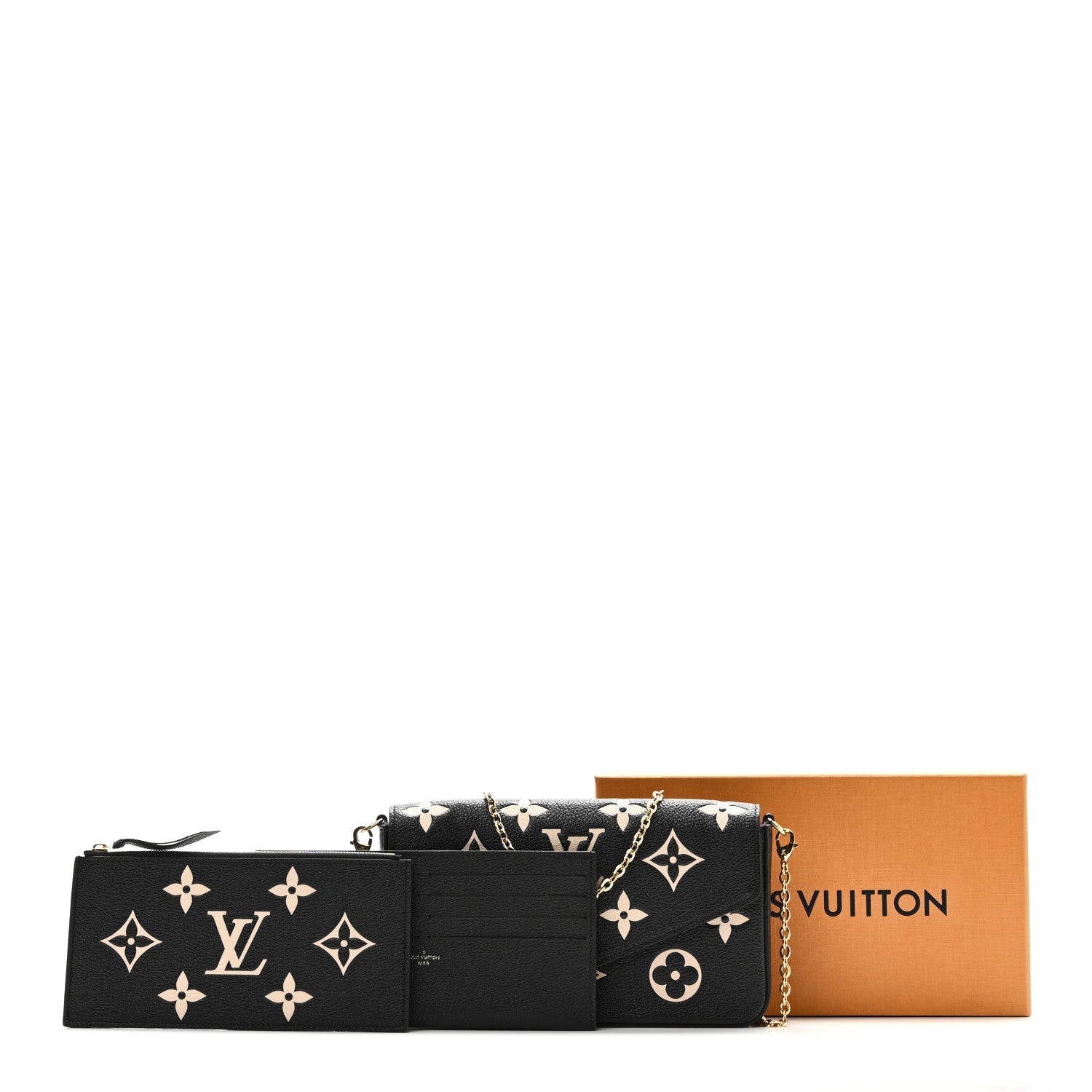Empreinte Monogram Giant Felicie Pochette Black Beige
