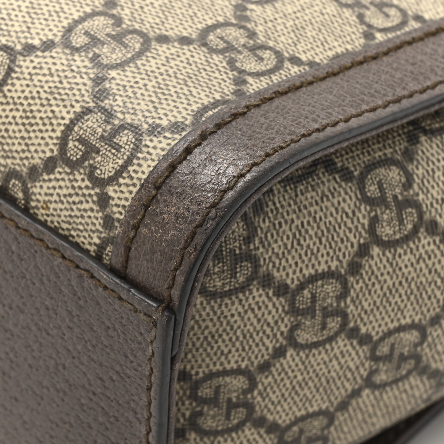 GG Supreme Monogram Small Ophidia Tote Bag Brown