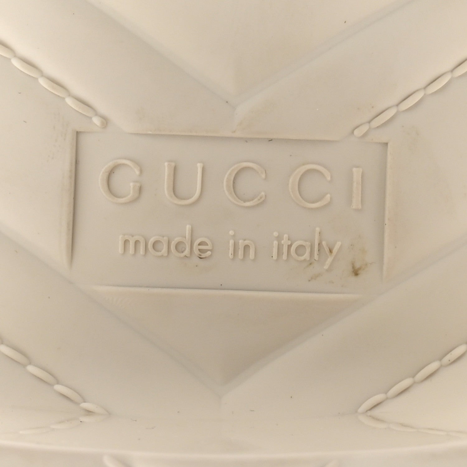 Rubber Gucci Logo Womens Platform 20/60mm Slide Sandals 42 Mystic White