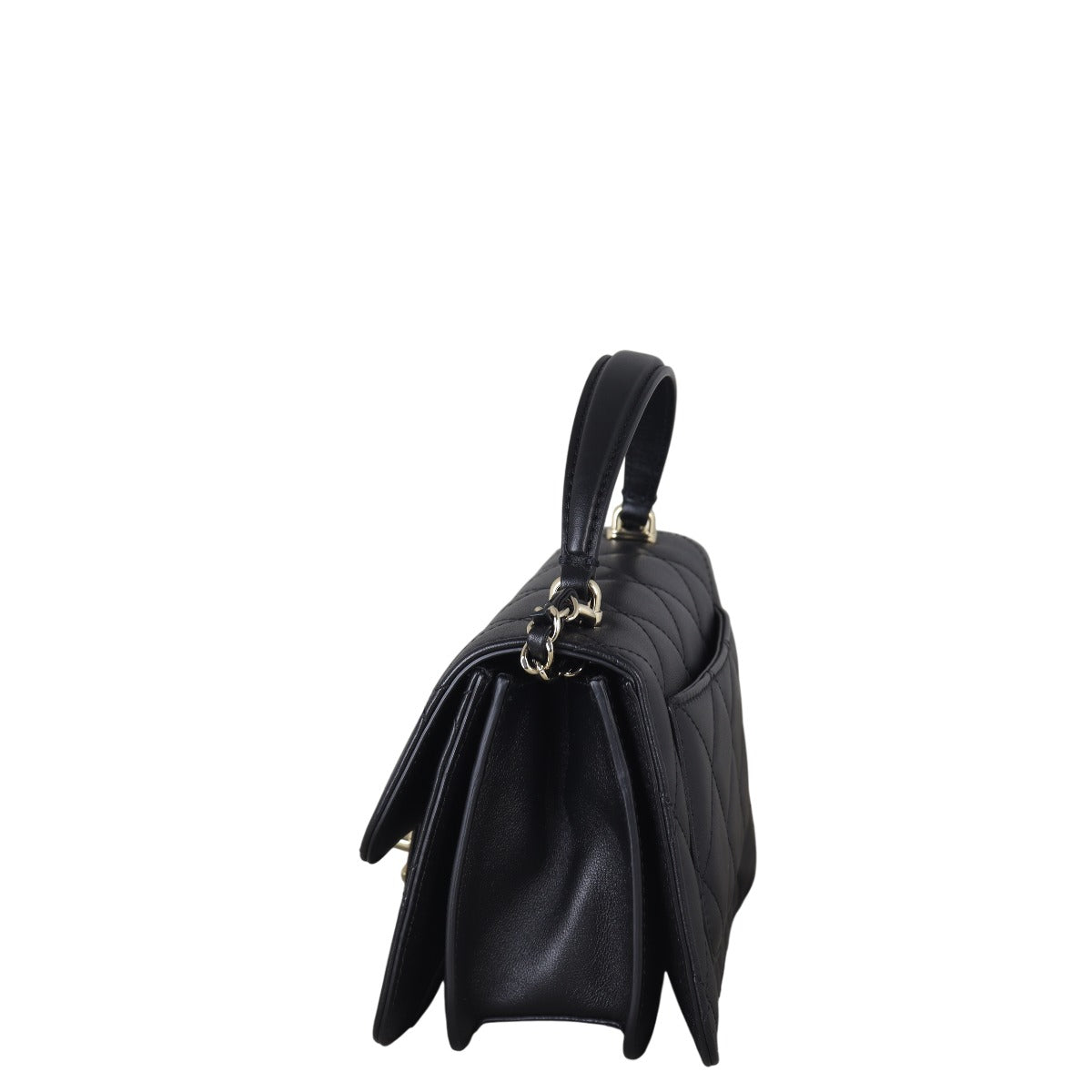 Chanel CC Top Handle Flap Bag Small