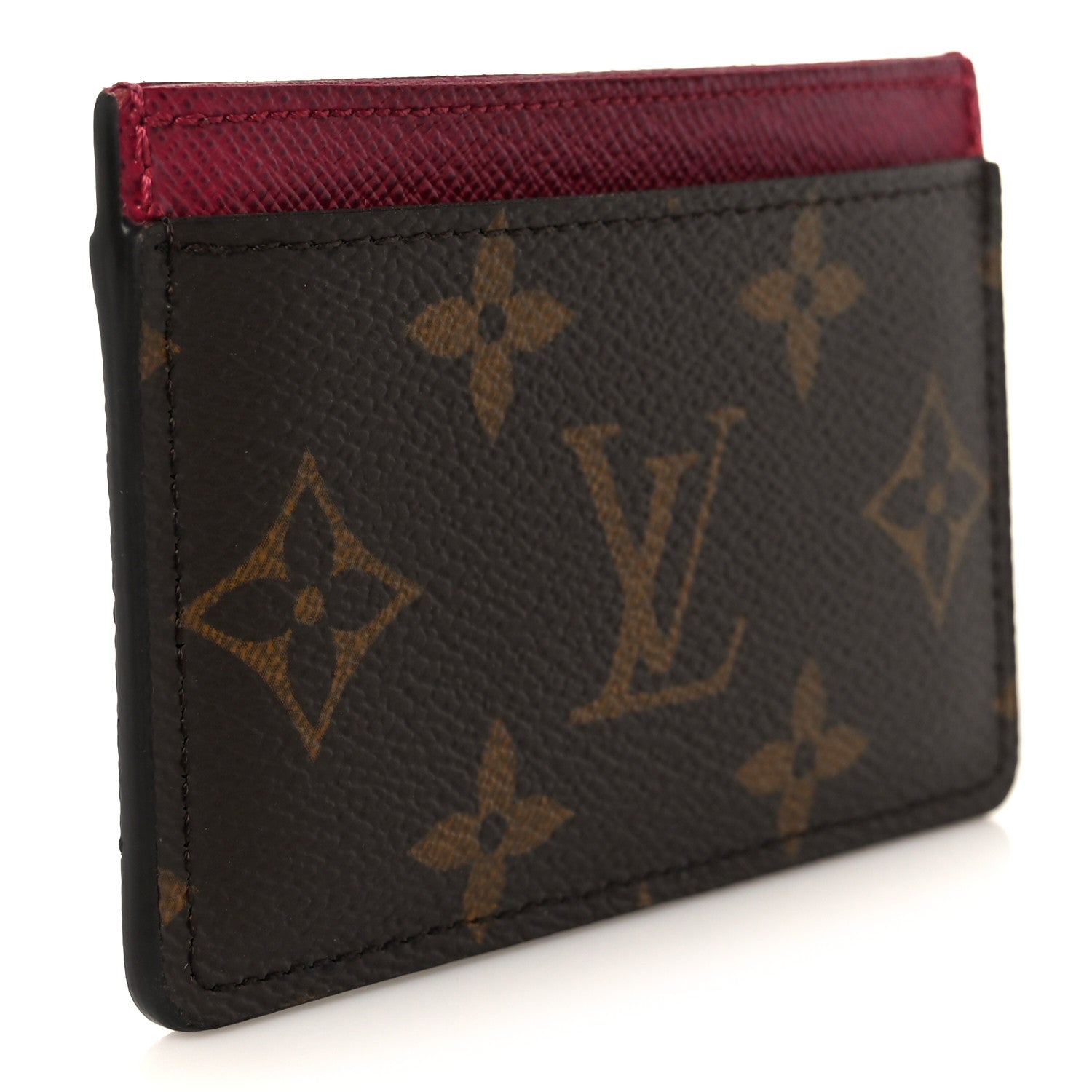 Monogram Card Holder Fuchsia