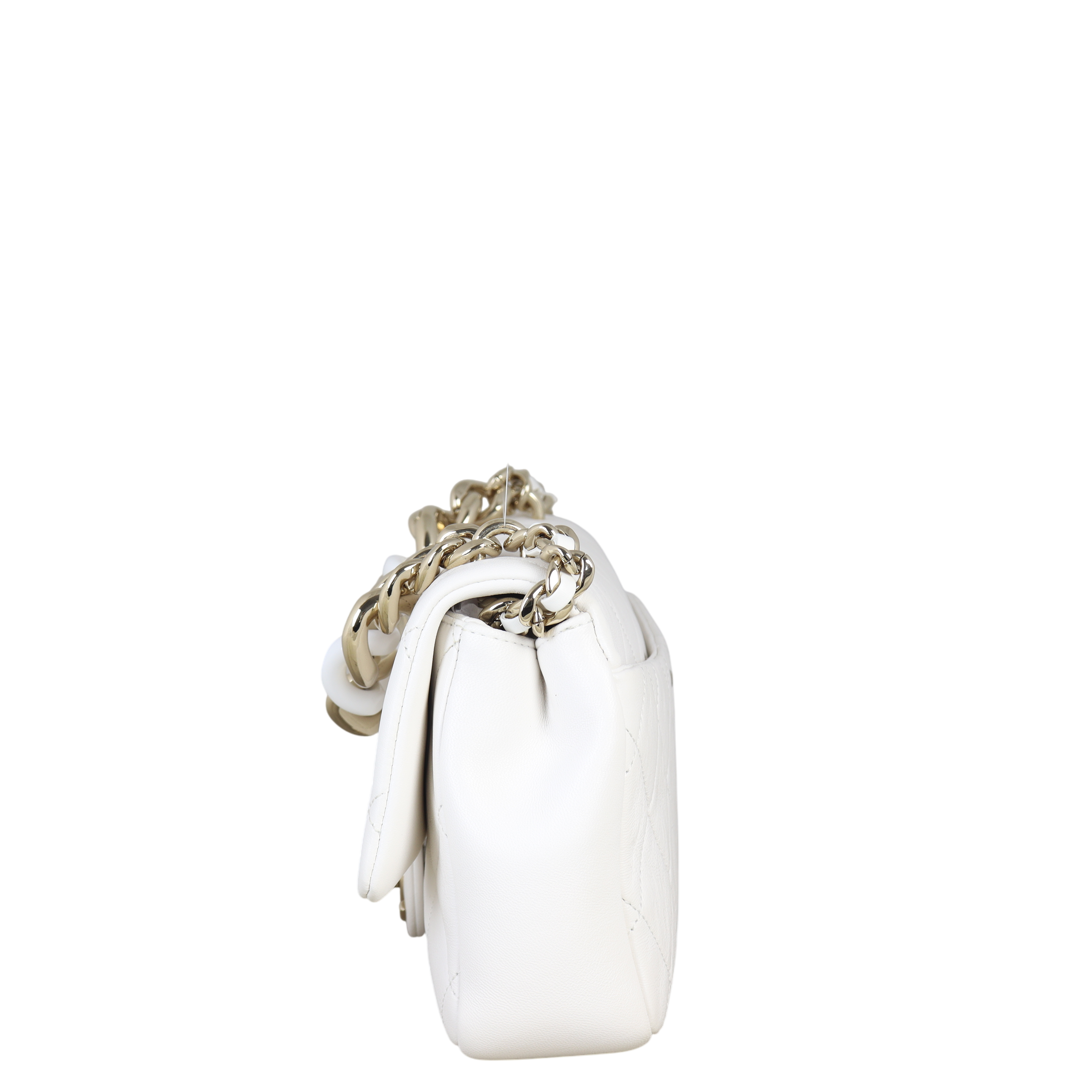 Chanel Elegant Plexi Double Chain Flap Bag