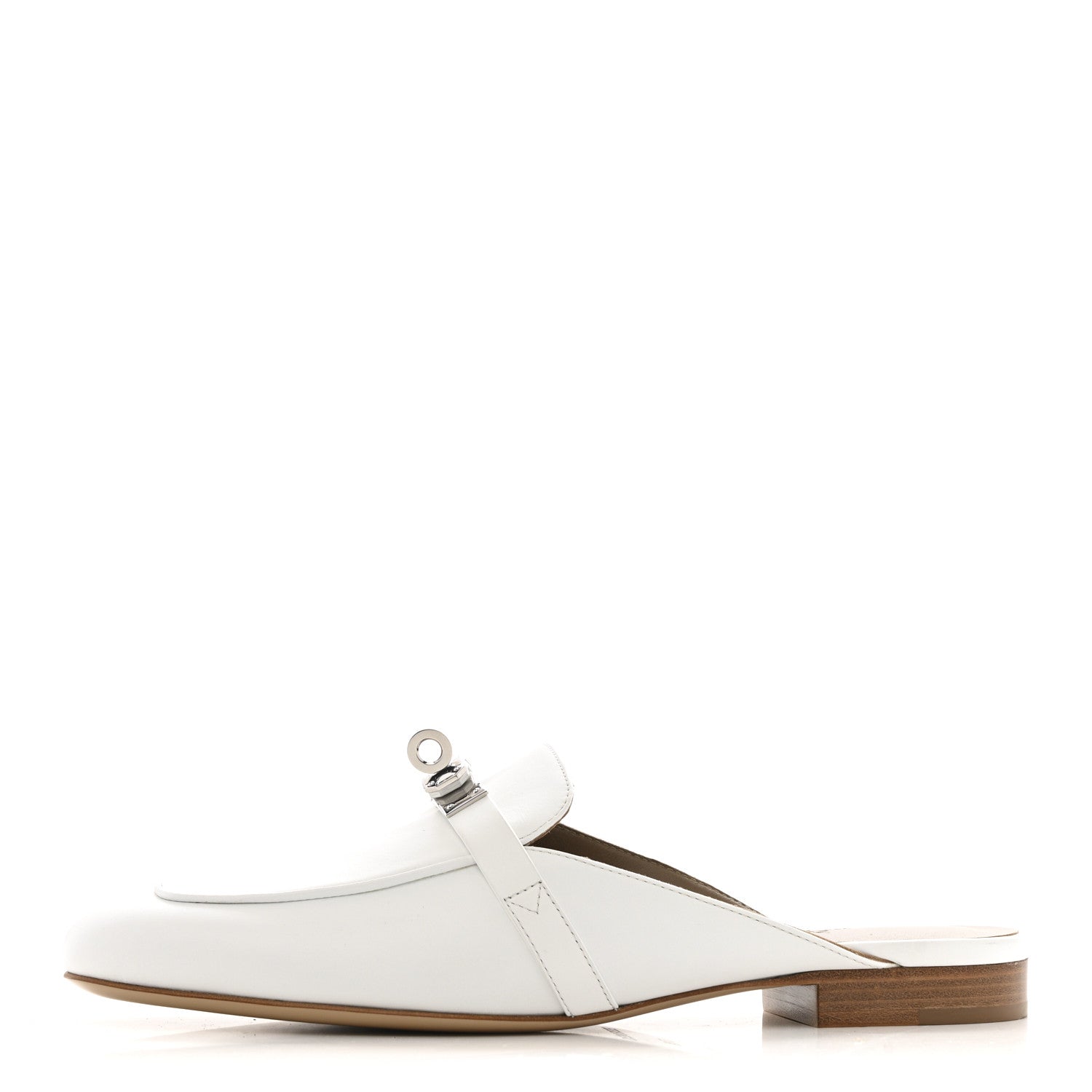 Calfskin Oz Mules 37.5 White