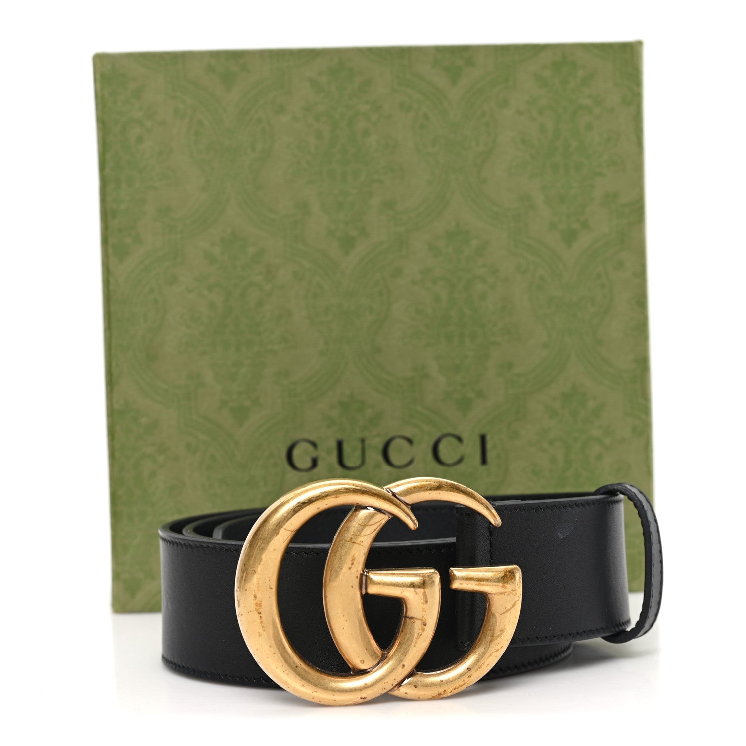 Calfskin Double G 40mm Belt 85 34 Black