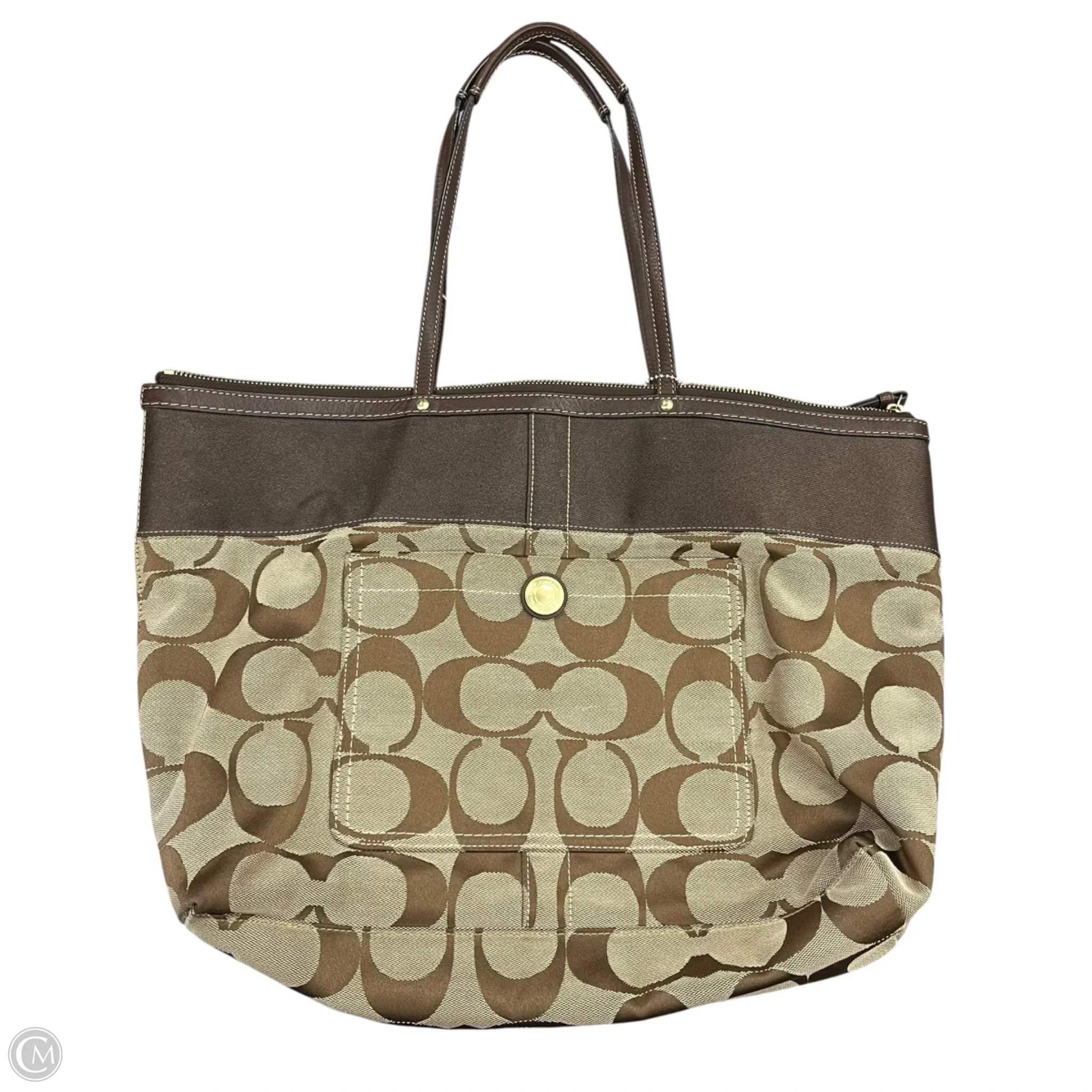 Tote Designer By Coach, Size: Large