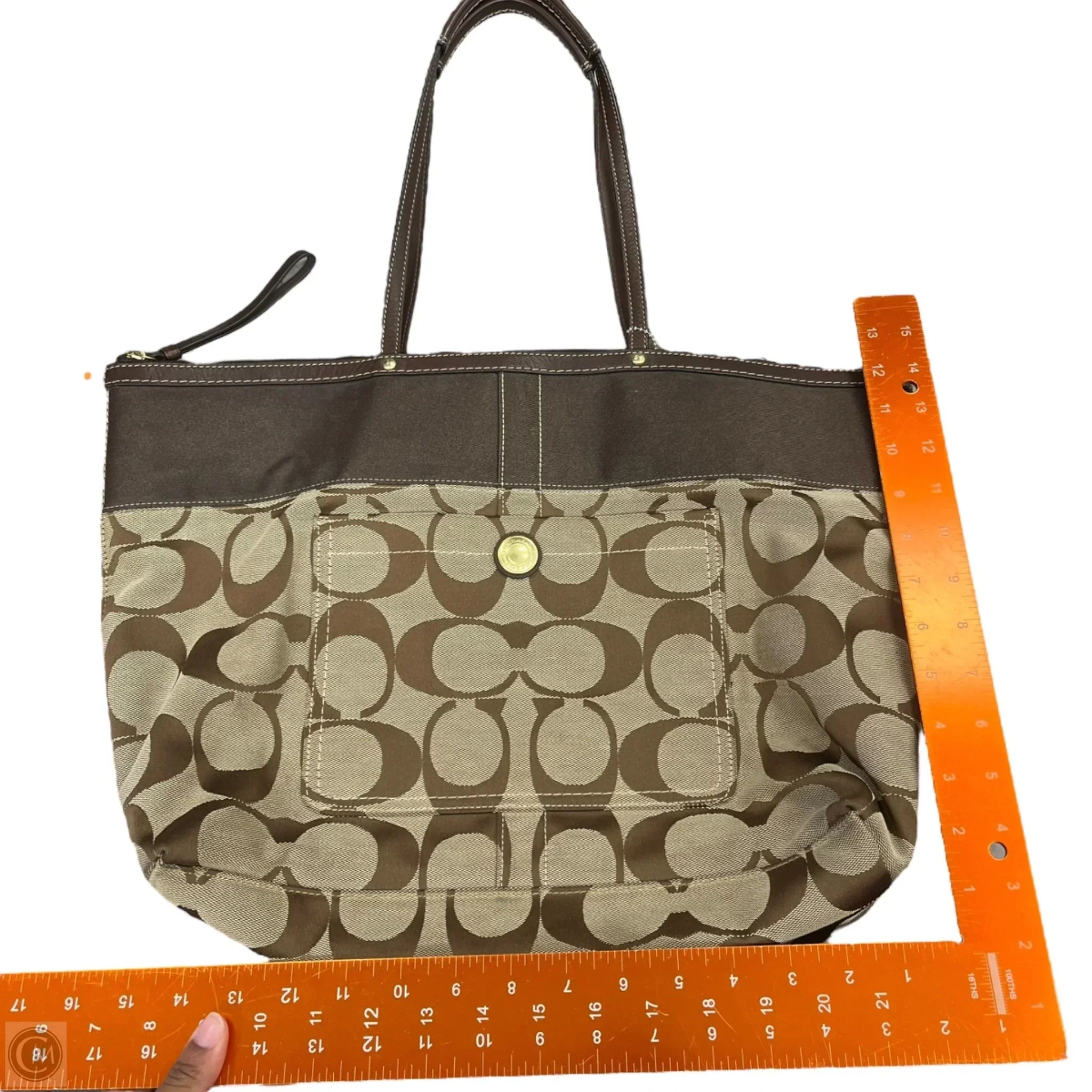 Tote Designer By Coach, Size: Large
