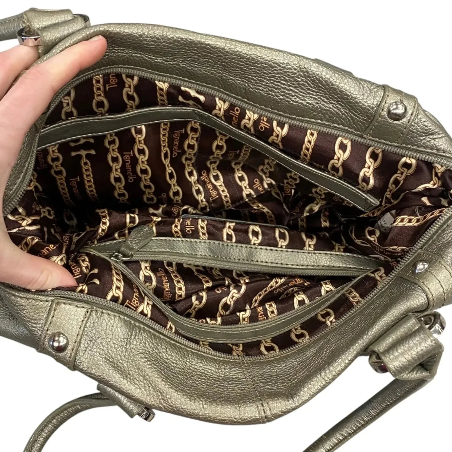 Handbag Leather By Tignanello  Purses, Size: Medium