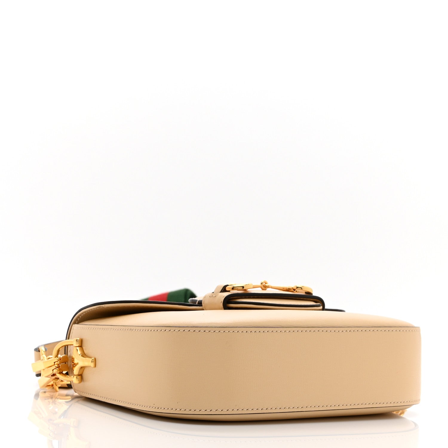 Azalea Calfskin Web Mini Horsebit 1955 Shoulder Bag Bubble Tea