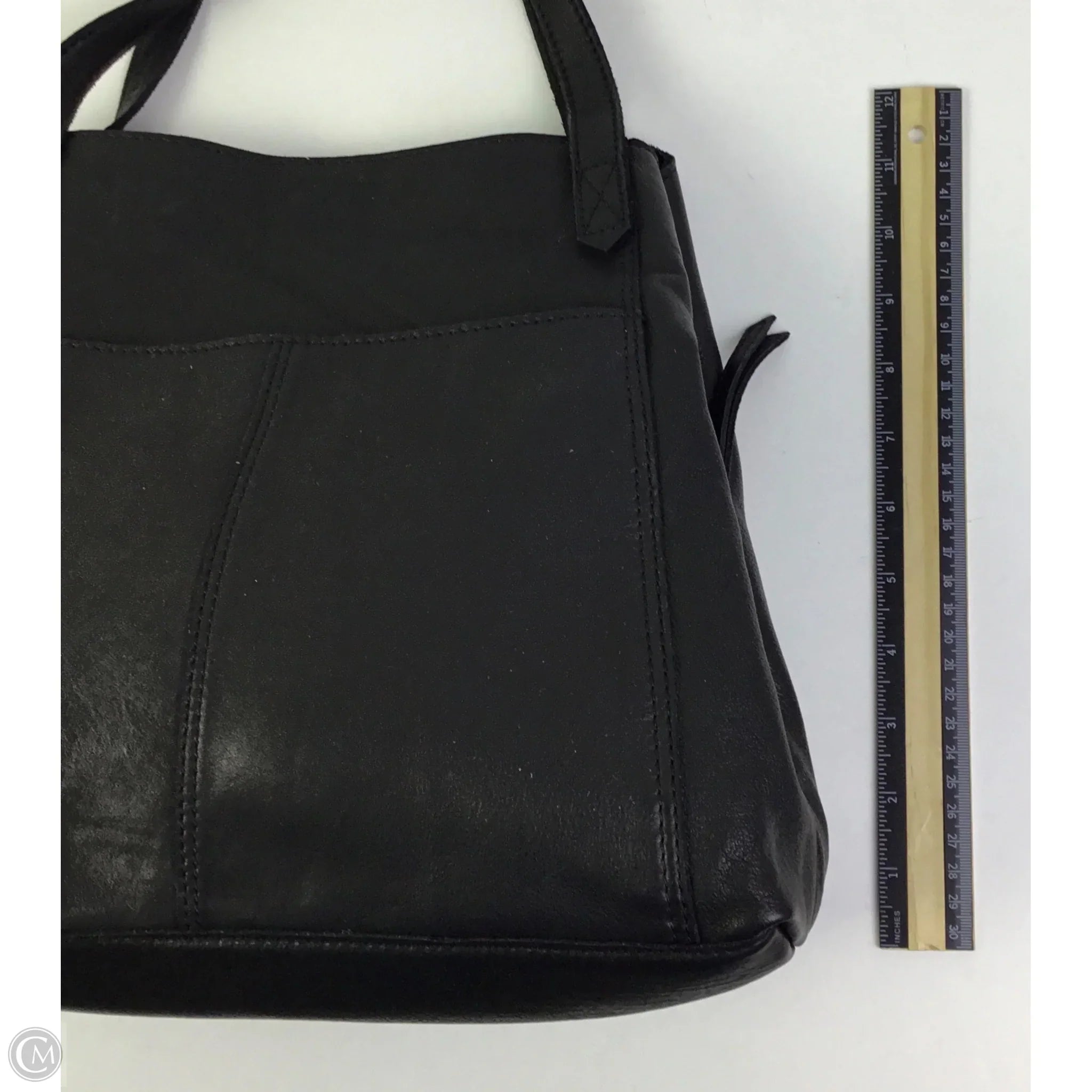 Handbag Leather By Margot, Size: Medium