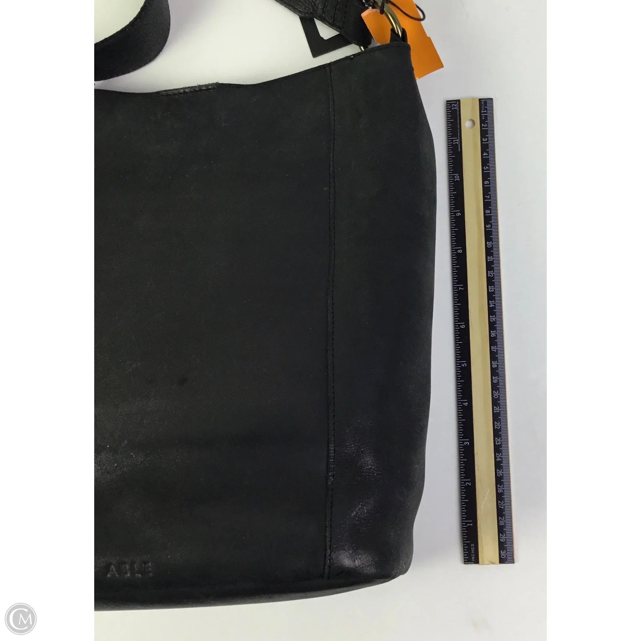 Handbag Leather By Able, Size: Medium