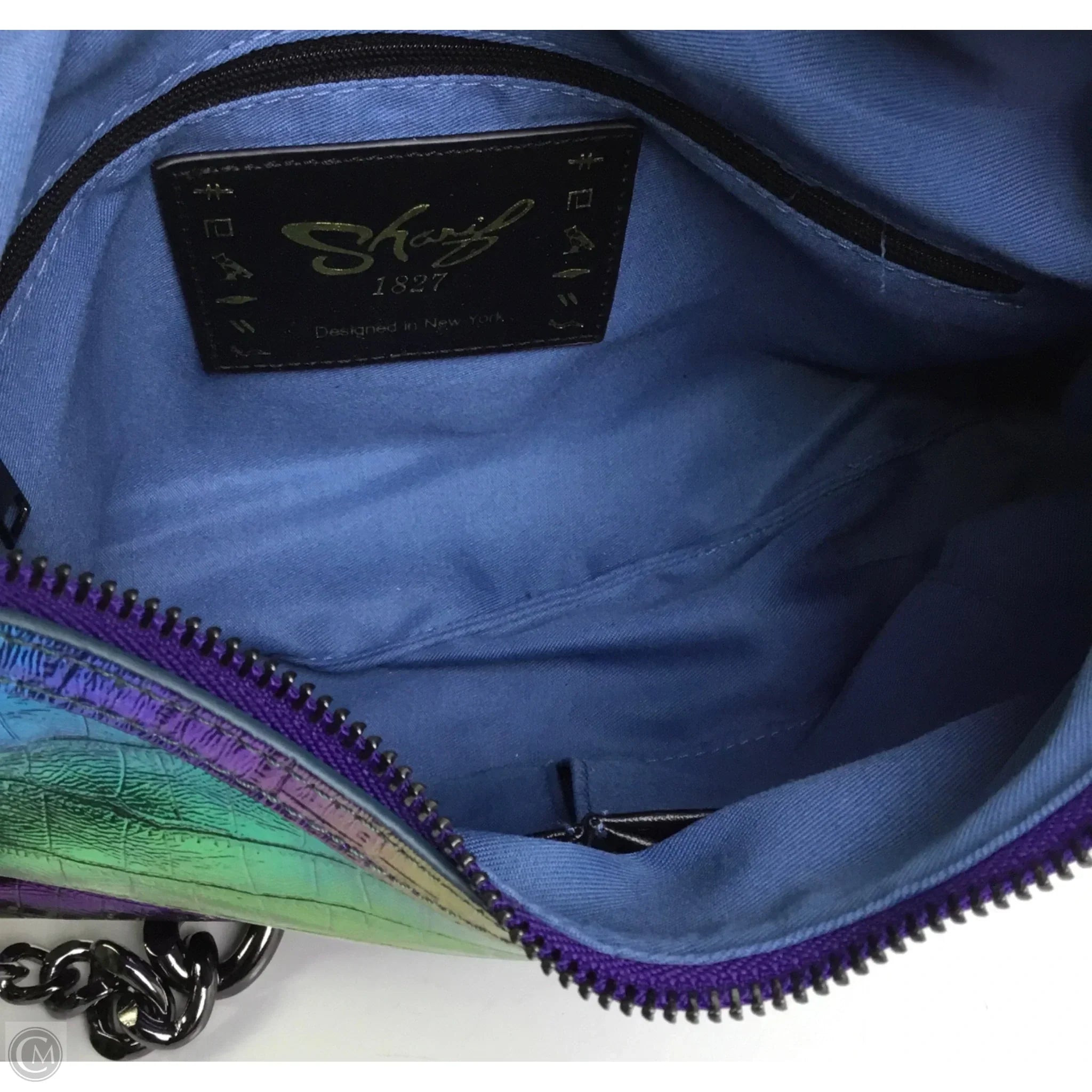 Handbag Leather By Sharif, Size: Small