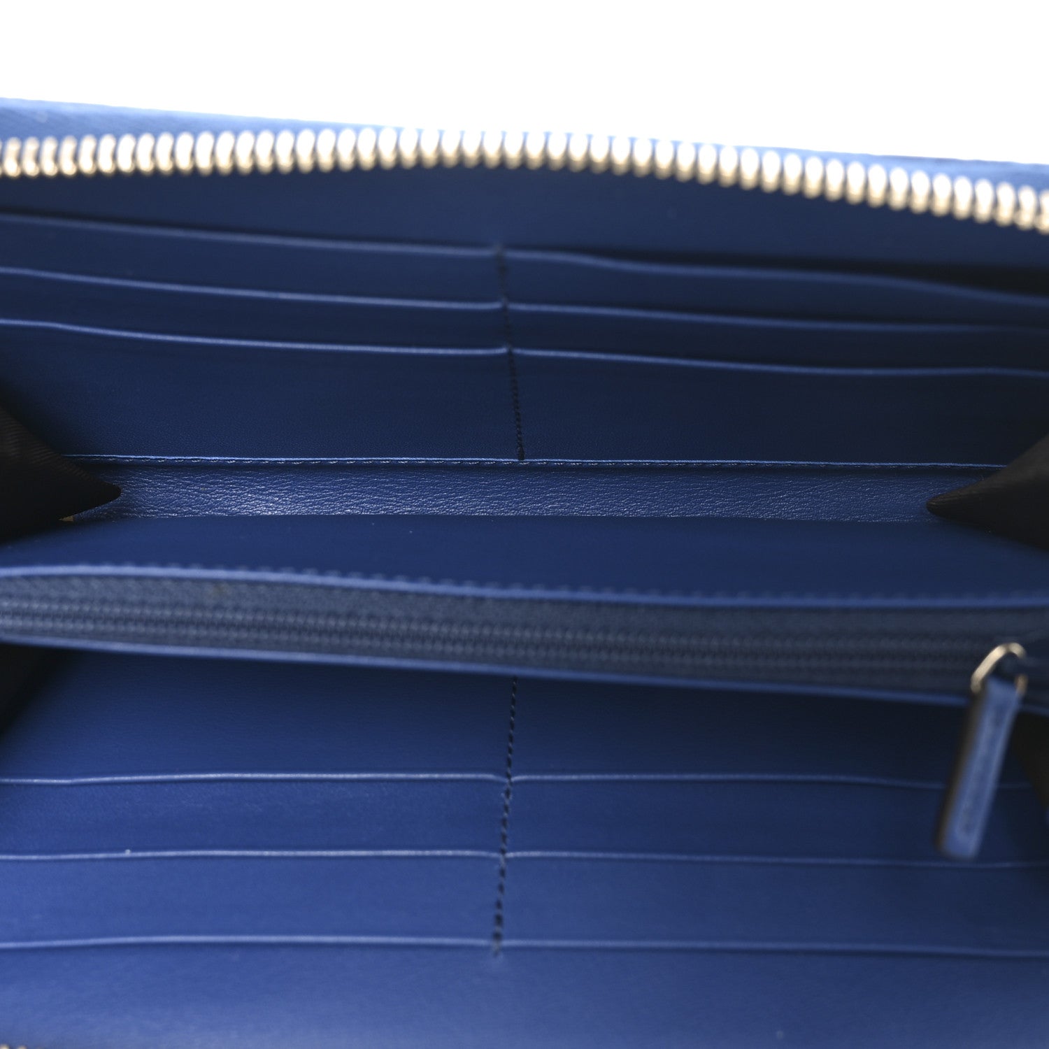 Guccissima Zip Around Wallet Blue