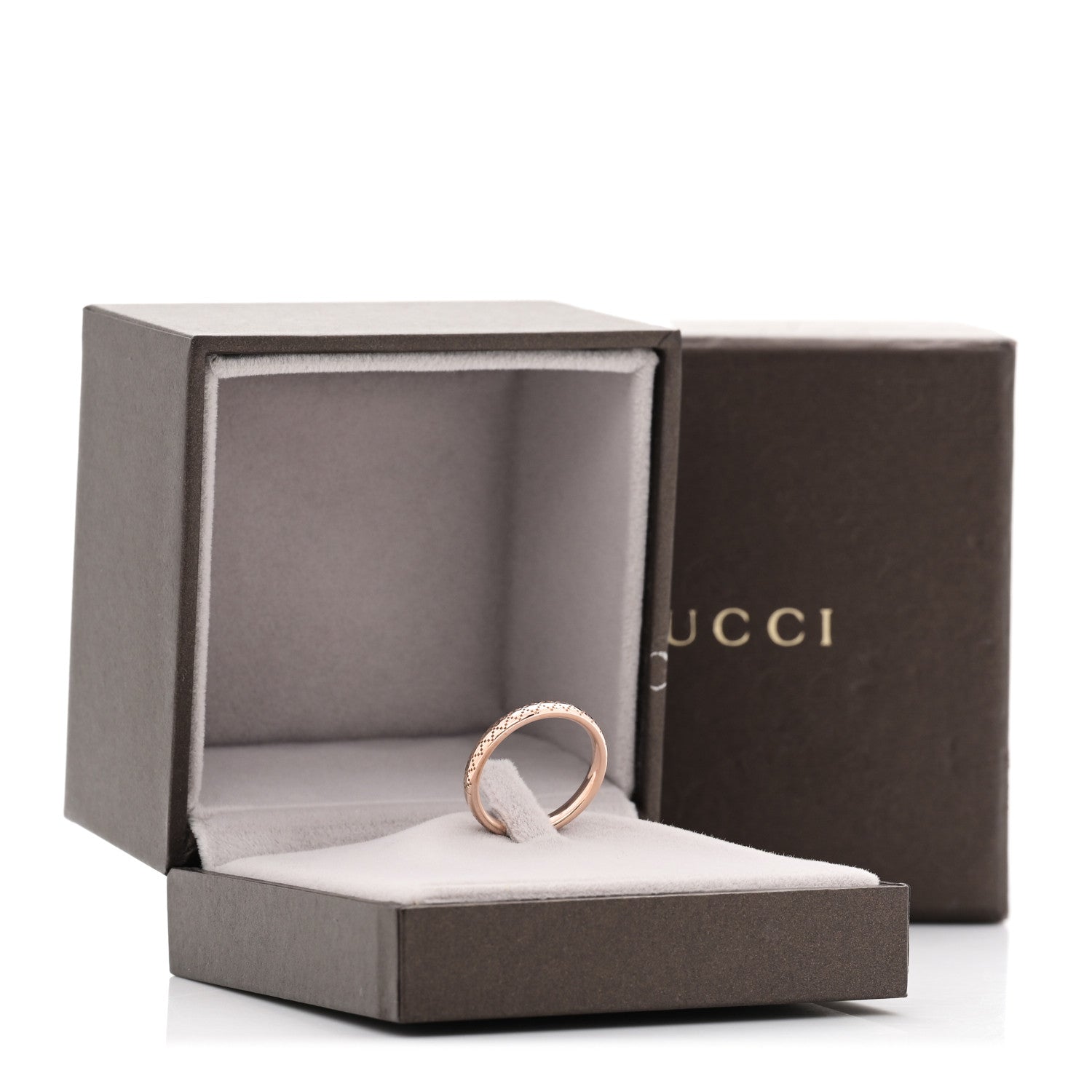18K Rose Gold Diamantissima Band Ring 50 5.25