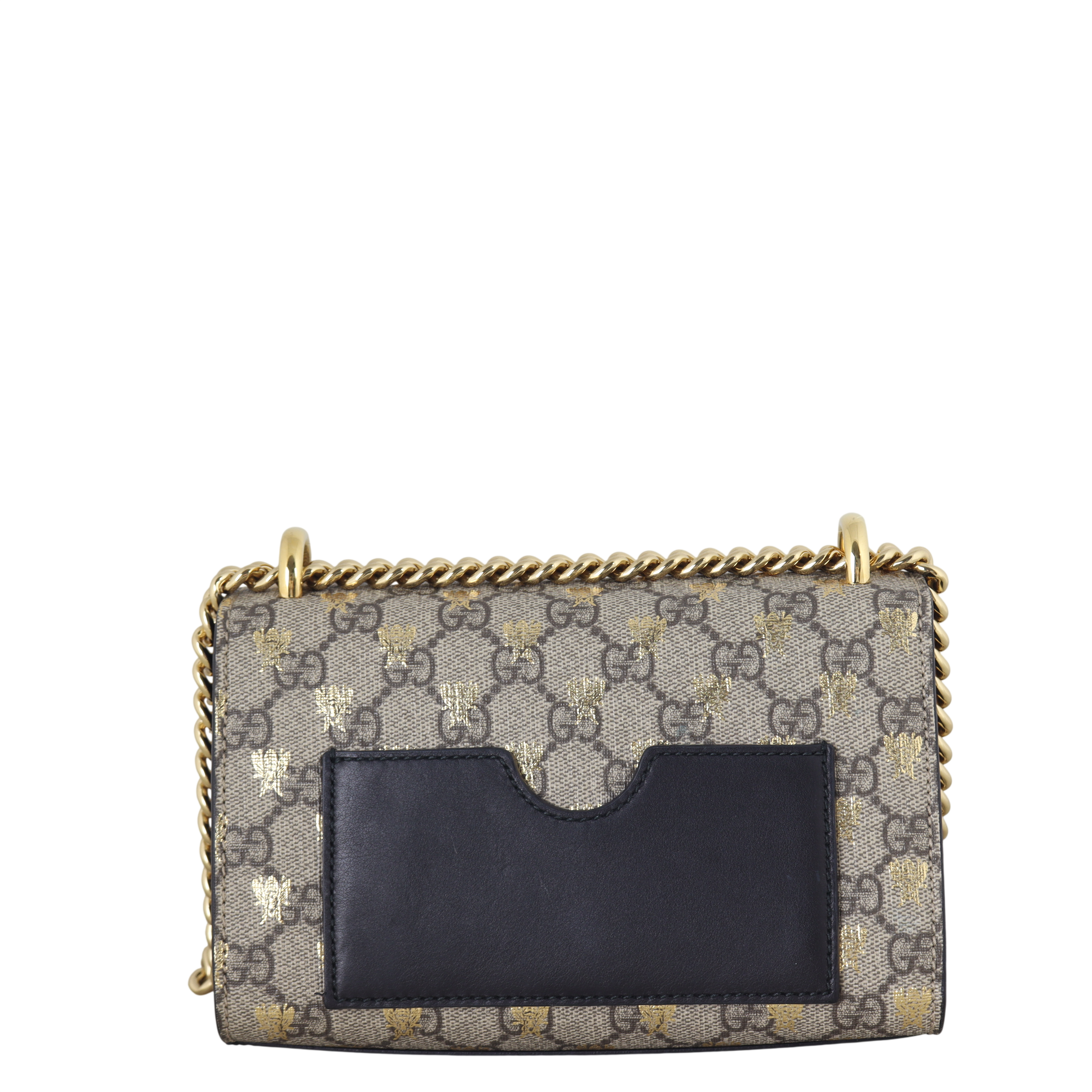 Gucci GG Supreme Bees Padlock Shoulder Bag