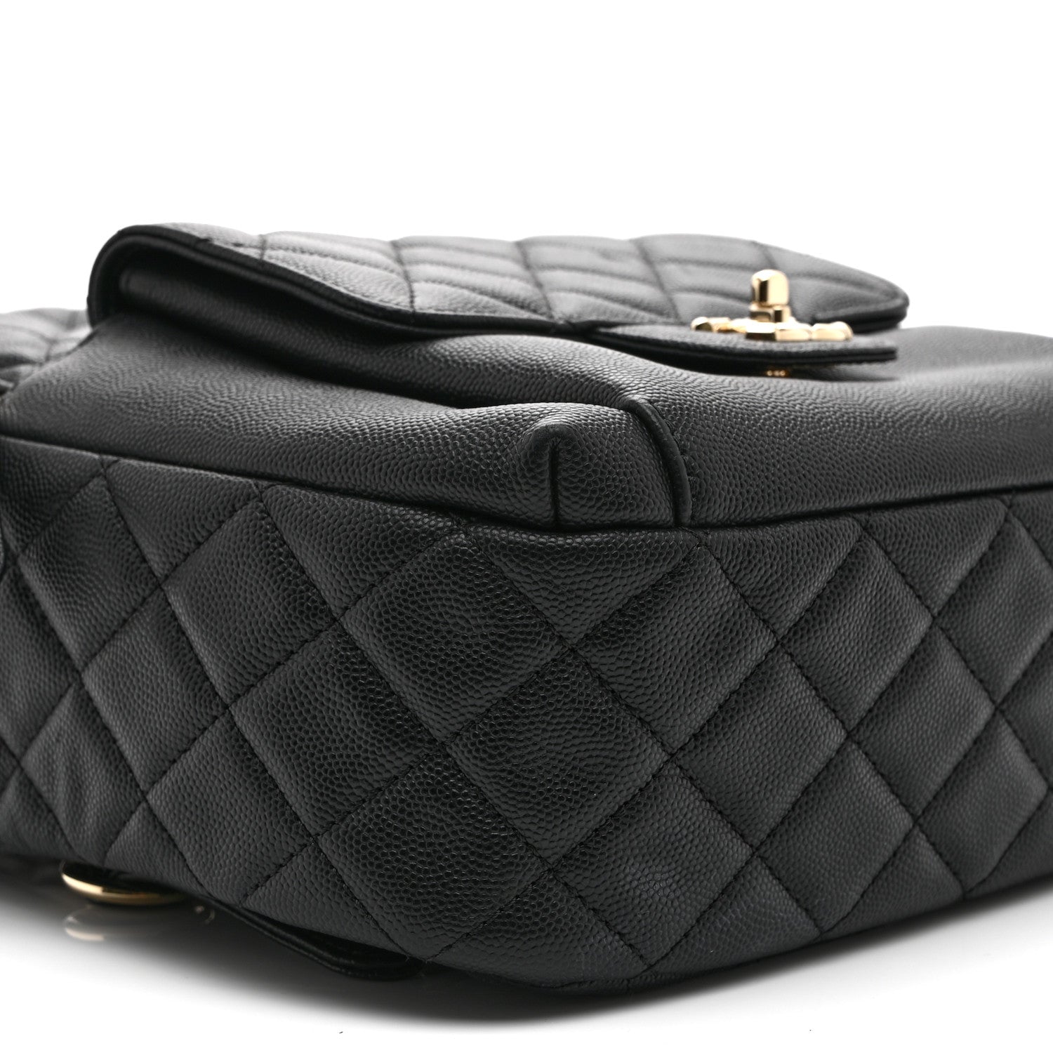 Caviar Quilted Large CC Day Backpack Black