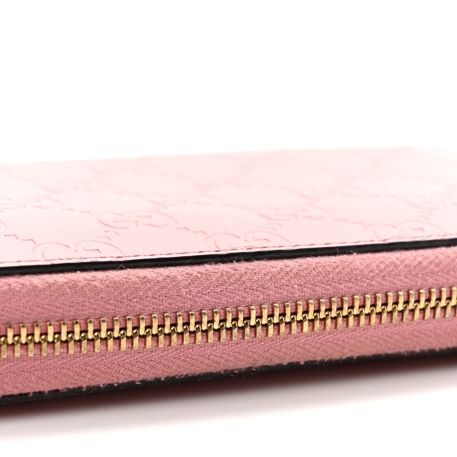 Guccissima Icon Zip Around Wallet Carmine Rose
