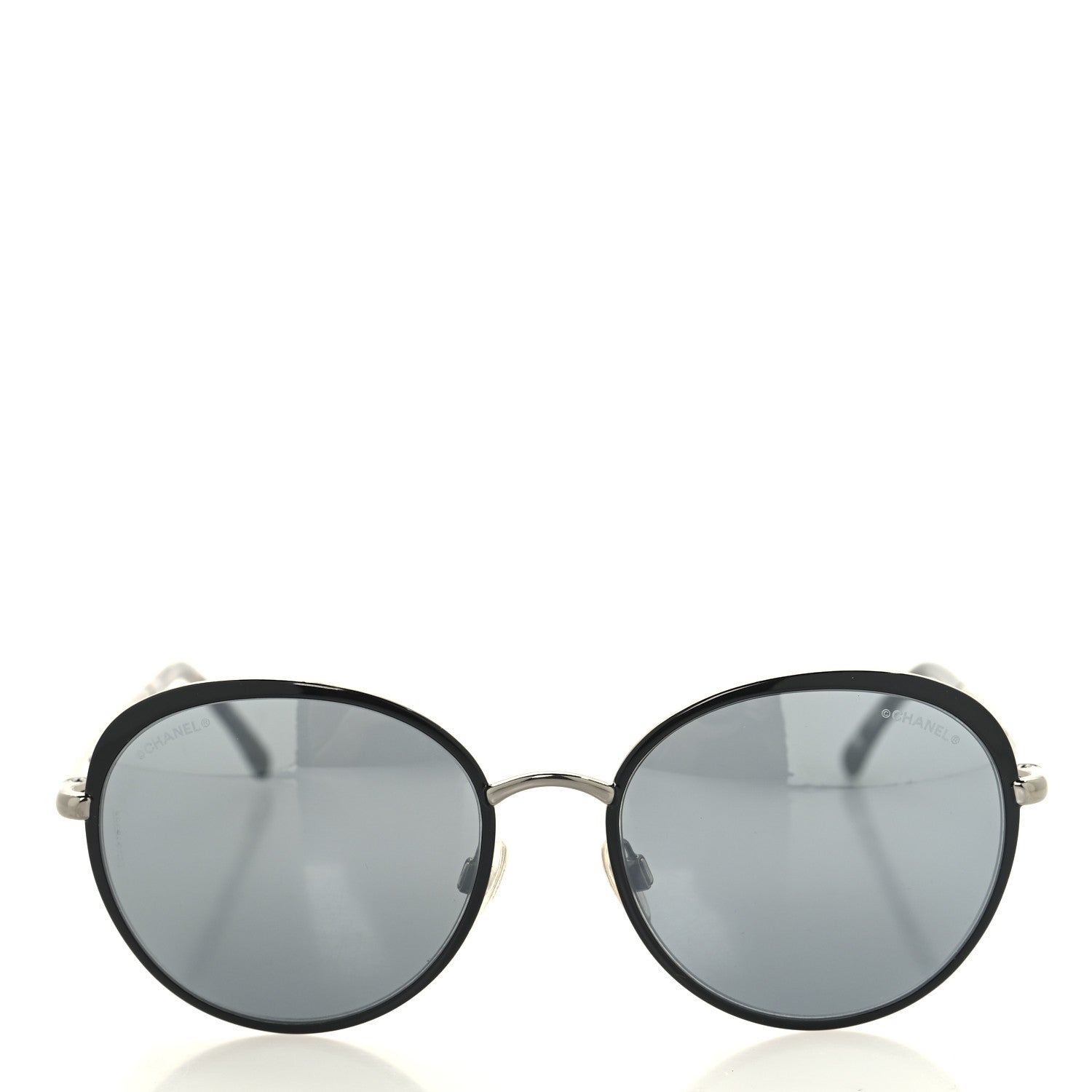 Round Spring Sunglasses 4206 Silver