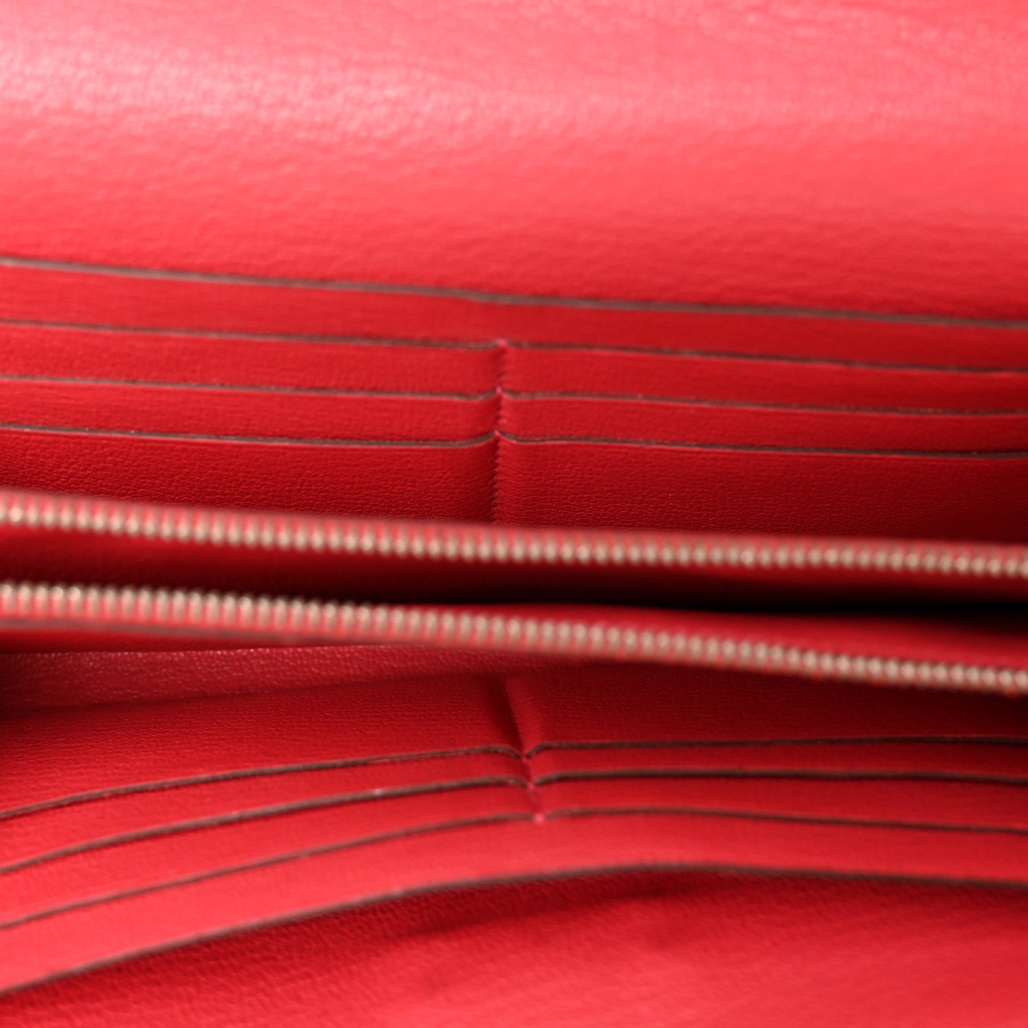 Ostrich Kelly Longue Wallet Rouge Vif