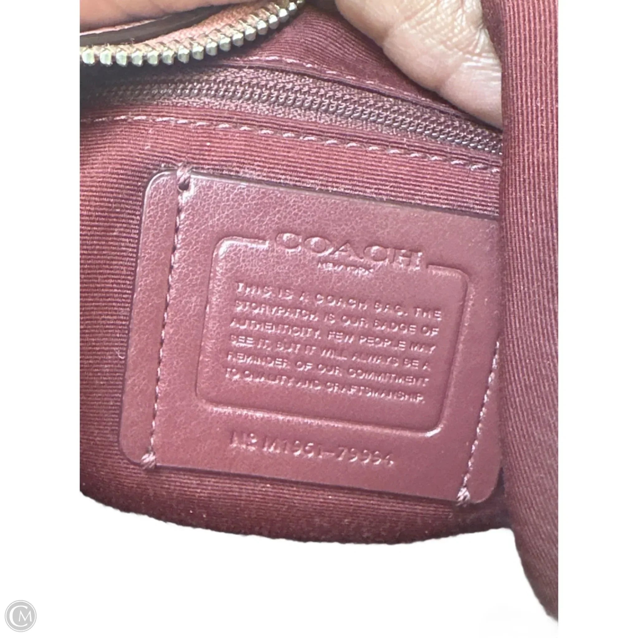 Handbag Designer By Coach, Size: Large