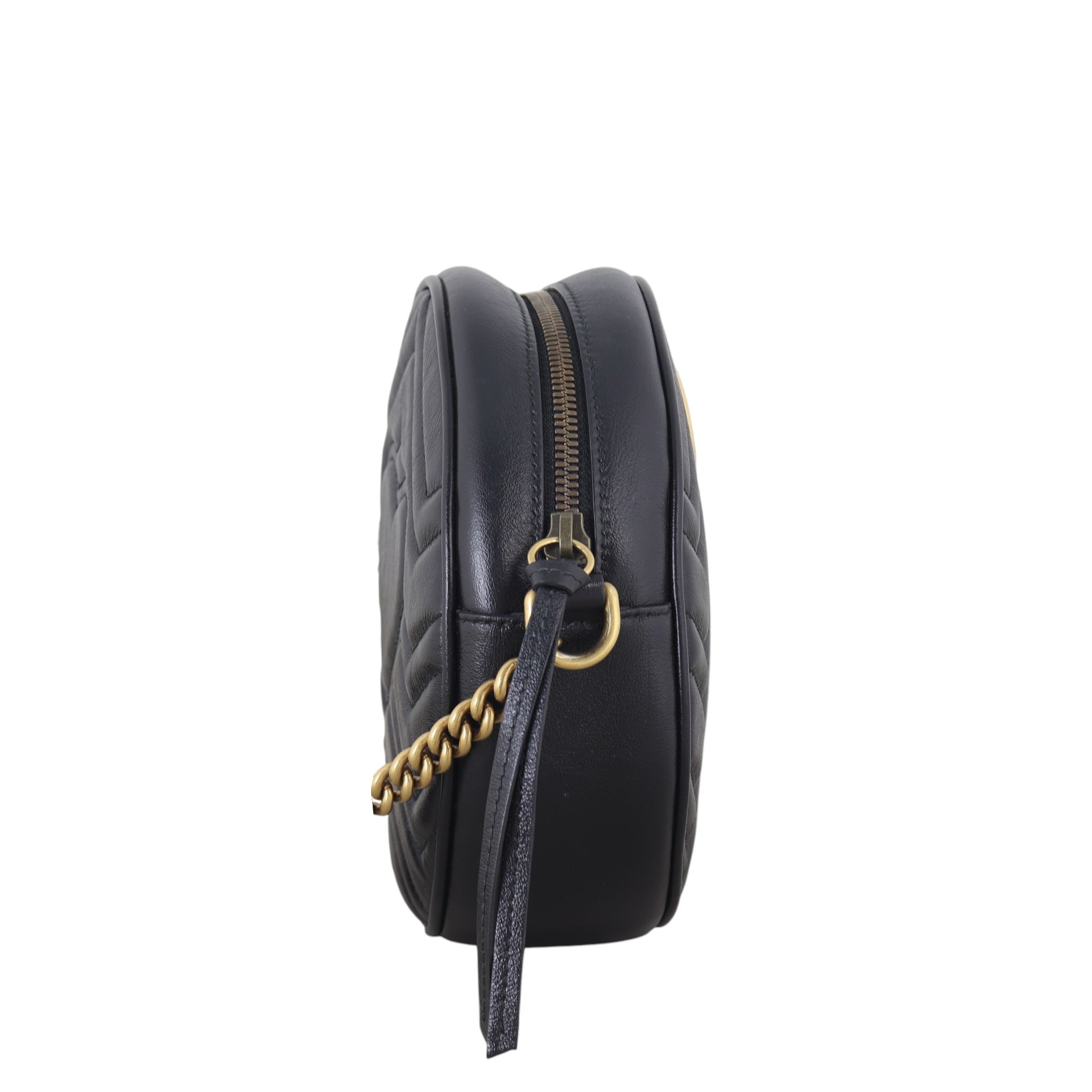 Gucci GG Marmont Round Chain Shoulder Bag