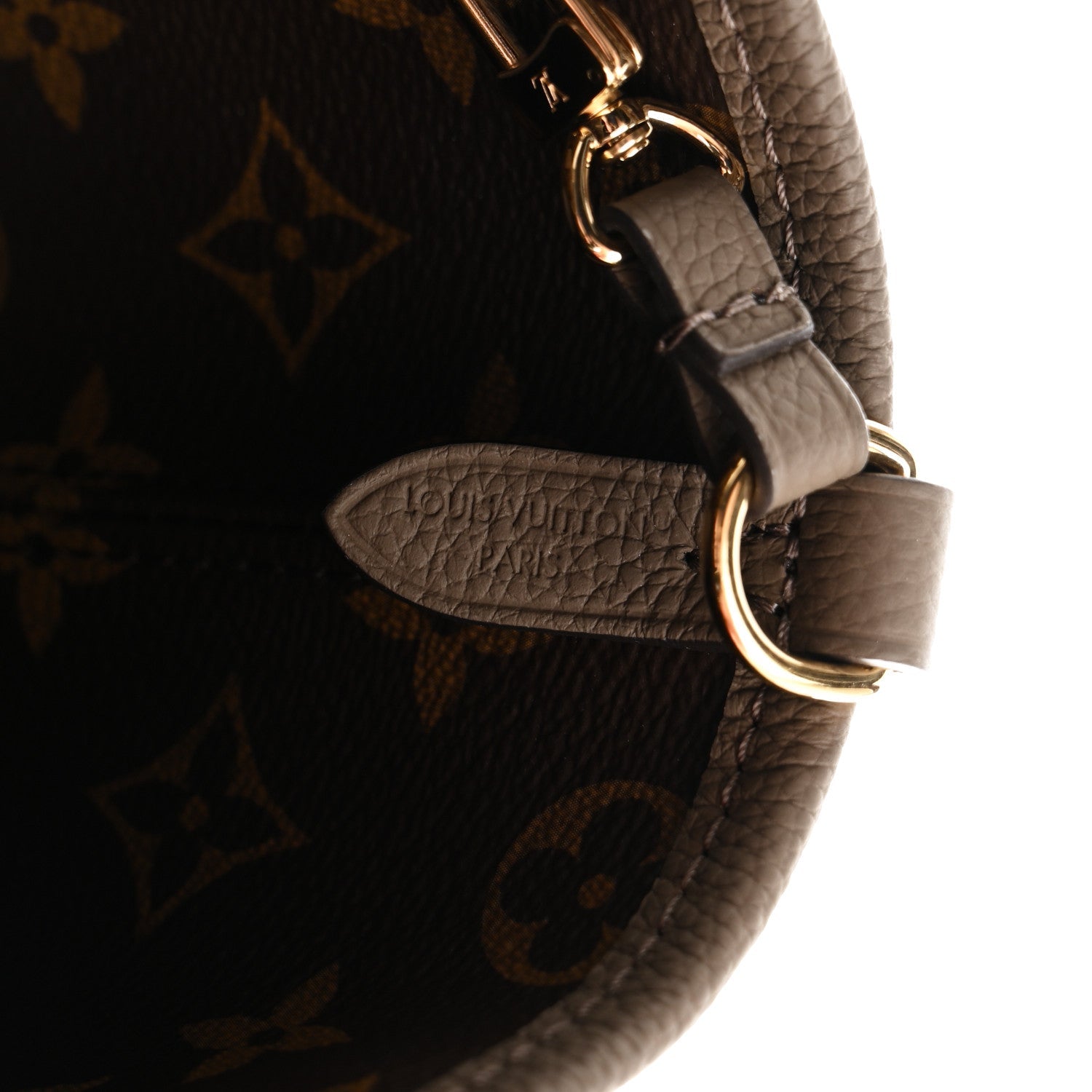 Monogram Neverfull Inside Out Bandouliere BB Dark Fango