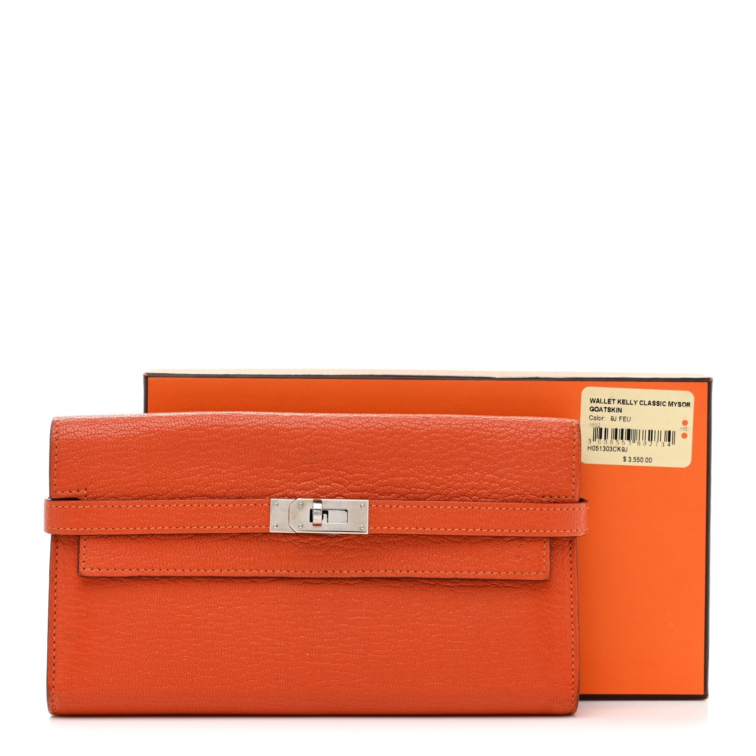 Chevre Mysore Kelly Longue Wallet Feu
