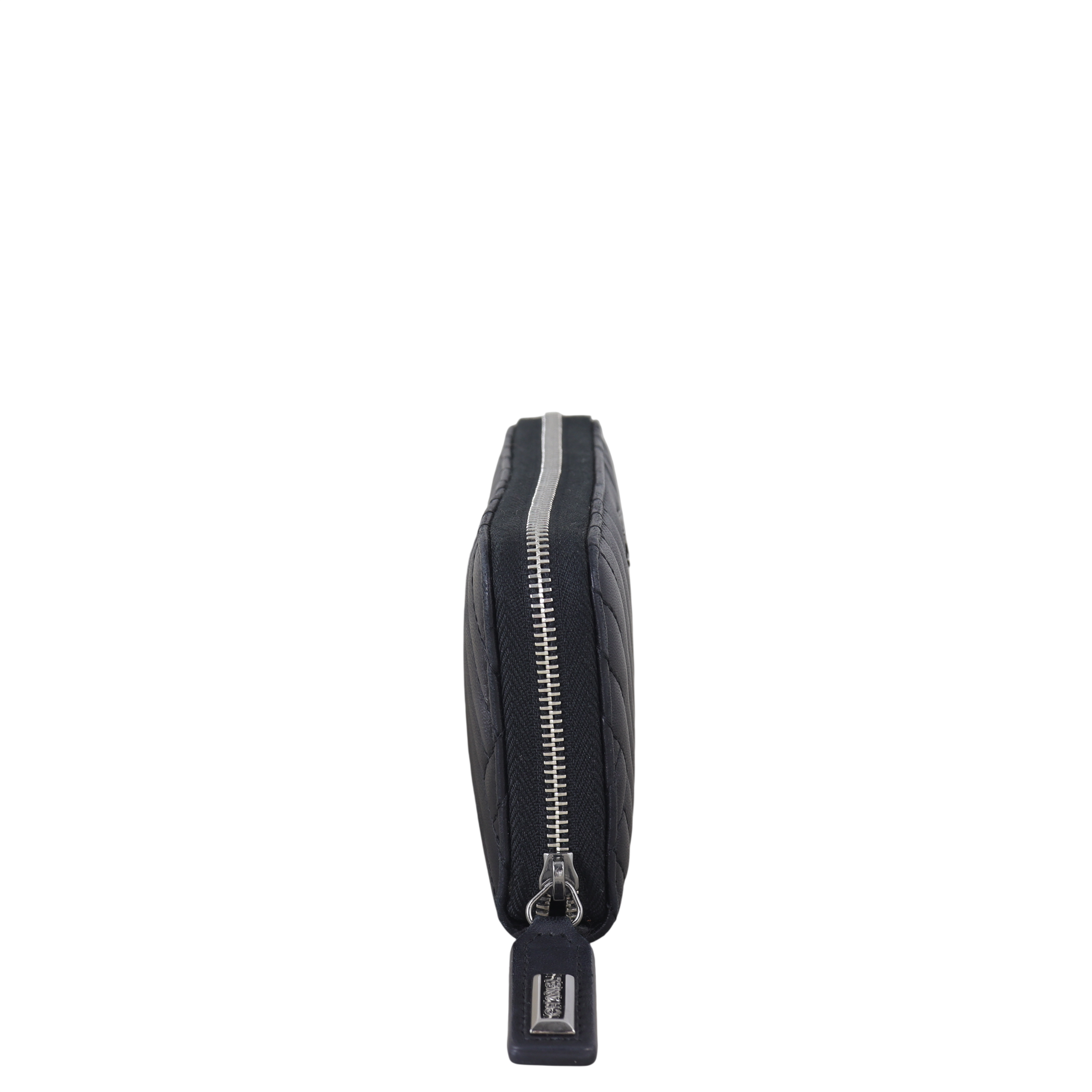 Chanel Chevron Zipped Wallet