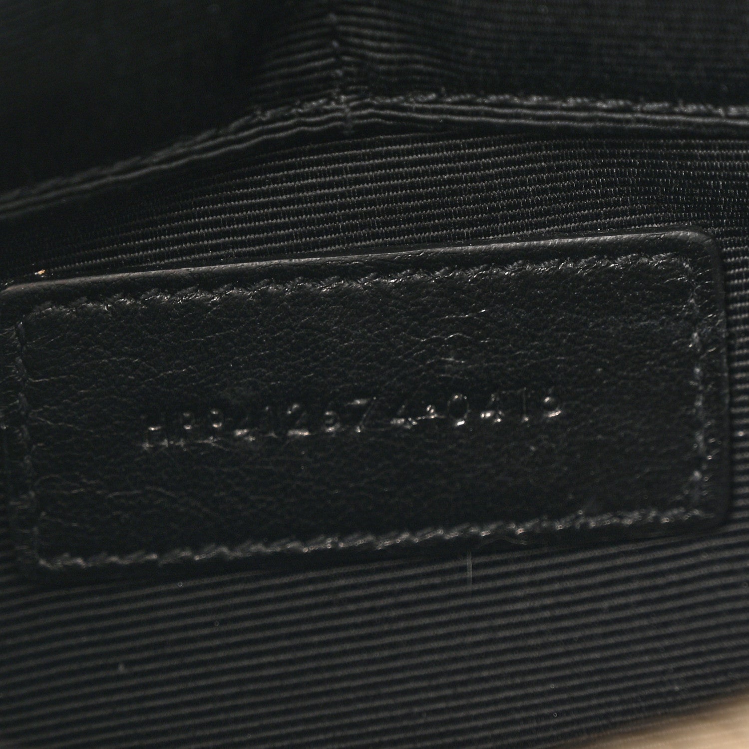 Calfskin Teen Monogram Crossbody Bag Black
