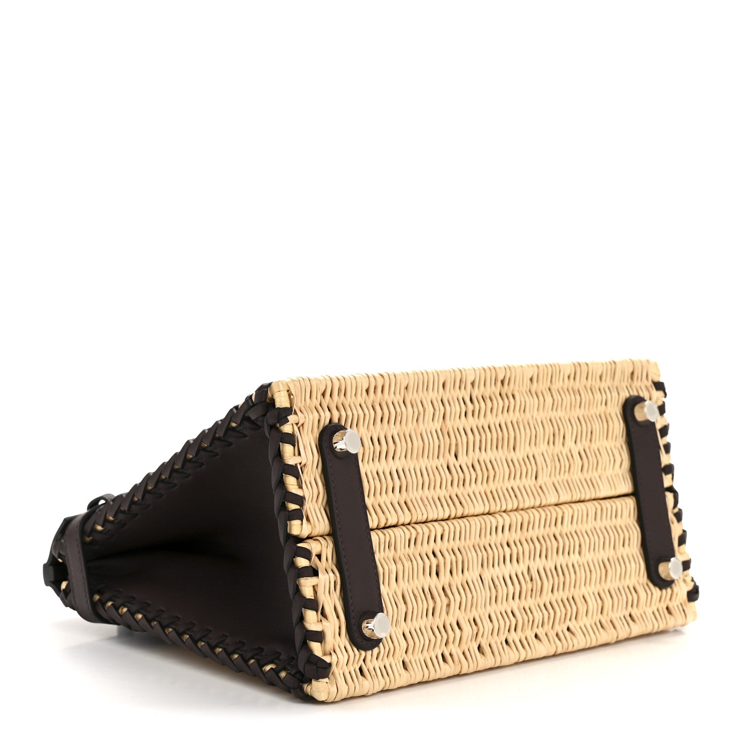 Wicker Swift Picnic Birkin 25 Naturel Rouge Sellier