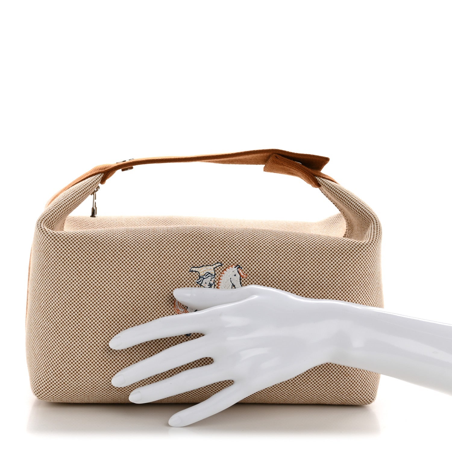 Canvas Large Bride-A-Brac Cabriole Case Biscuit
