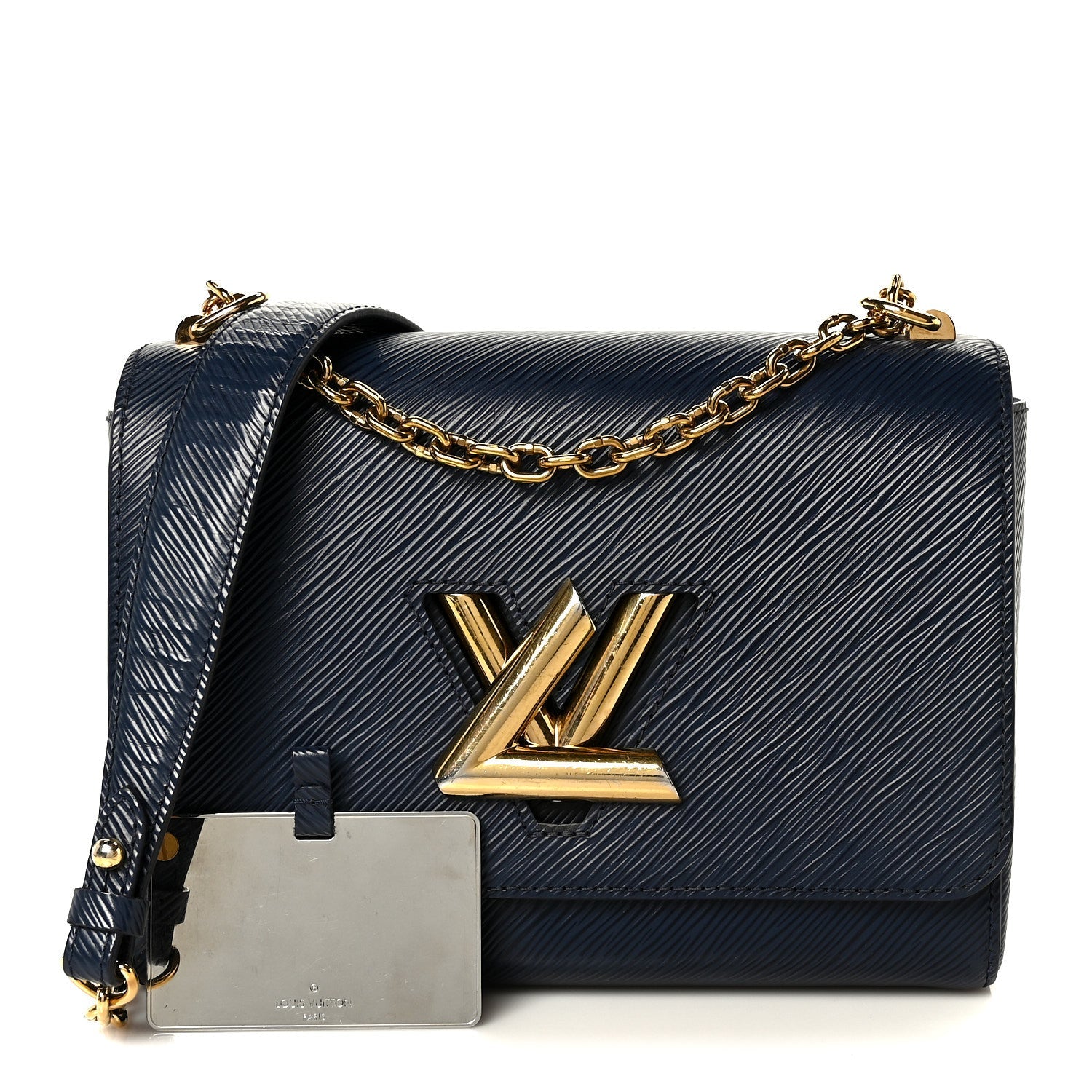 Epi Twist Shoulder Bag MM Indigo