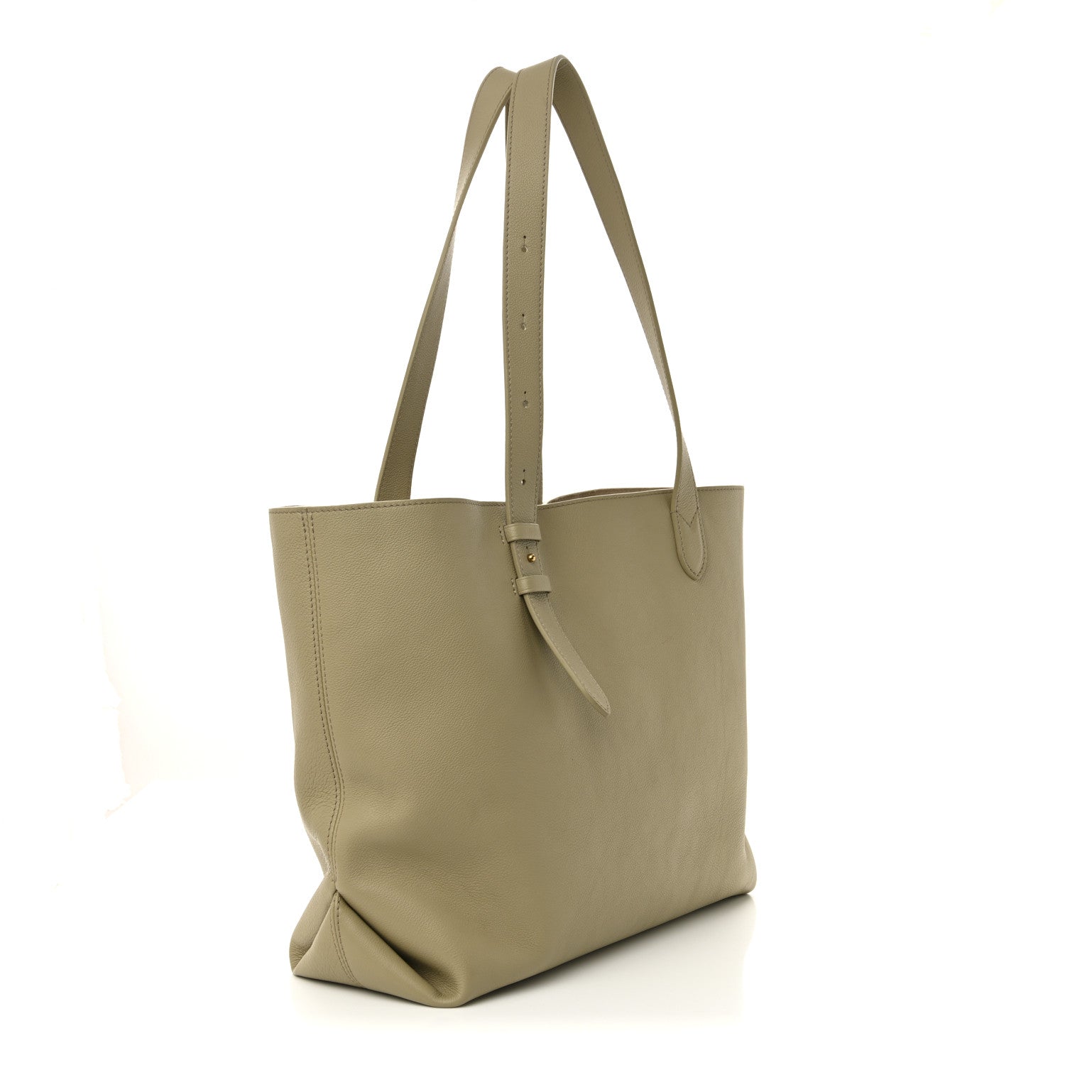 Grained Calfskin Low Key Cabas MM Clay