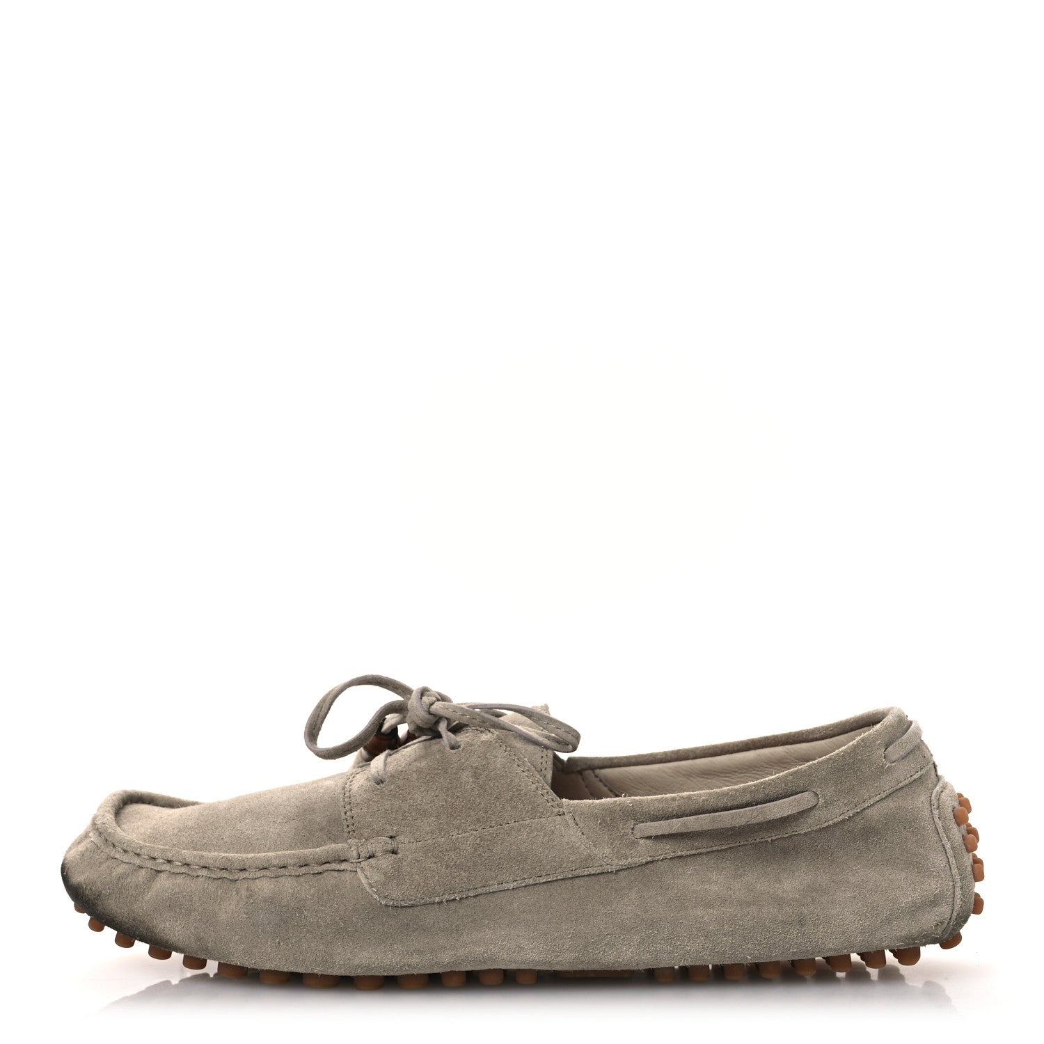 Suede Bamboo Tassel Mens Driver Loafers 9 Beige