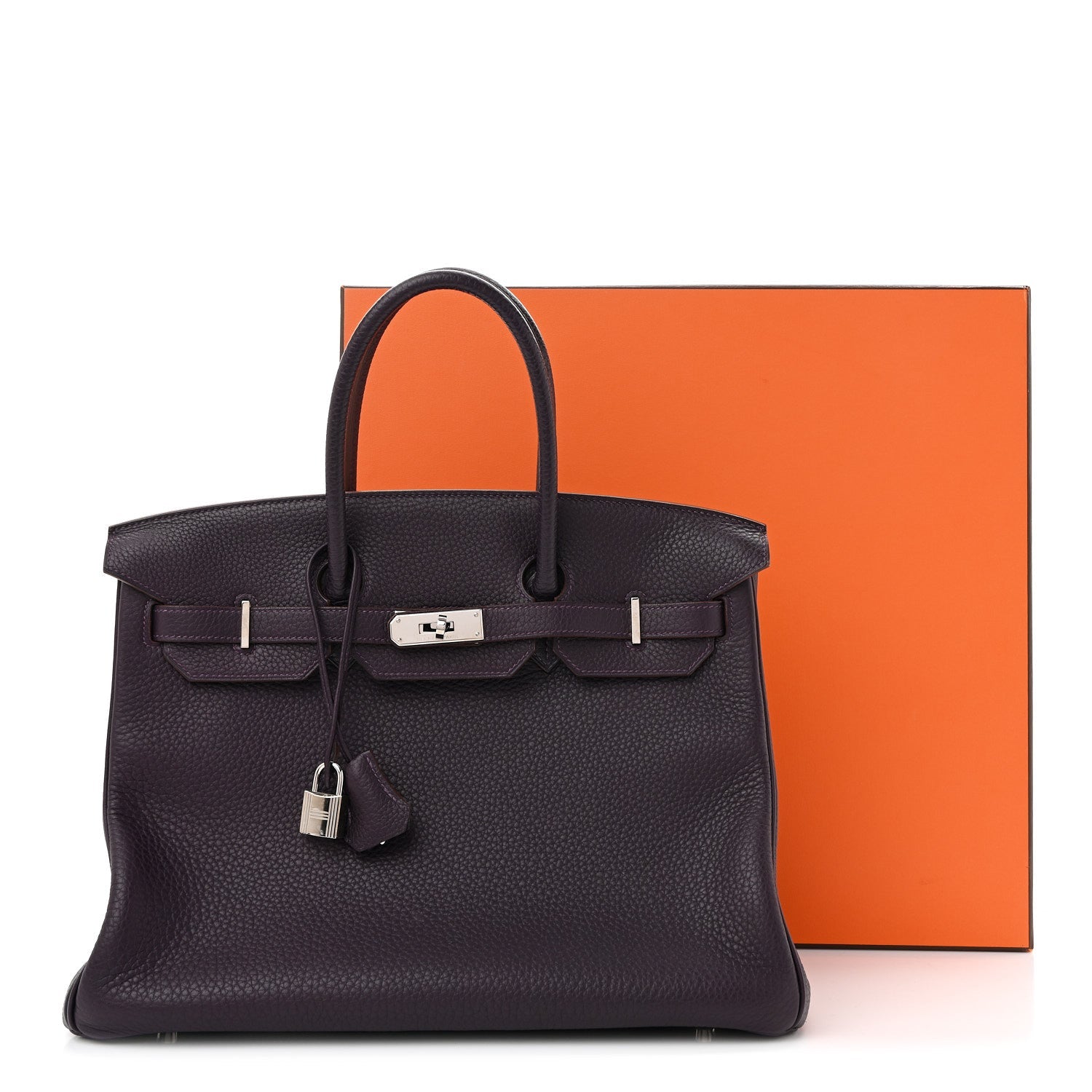 Taurillon Clemence Birkin 35 Raisin