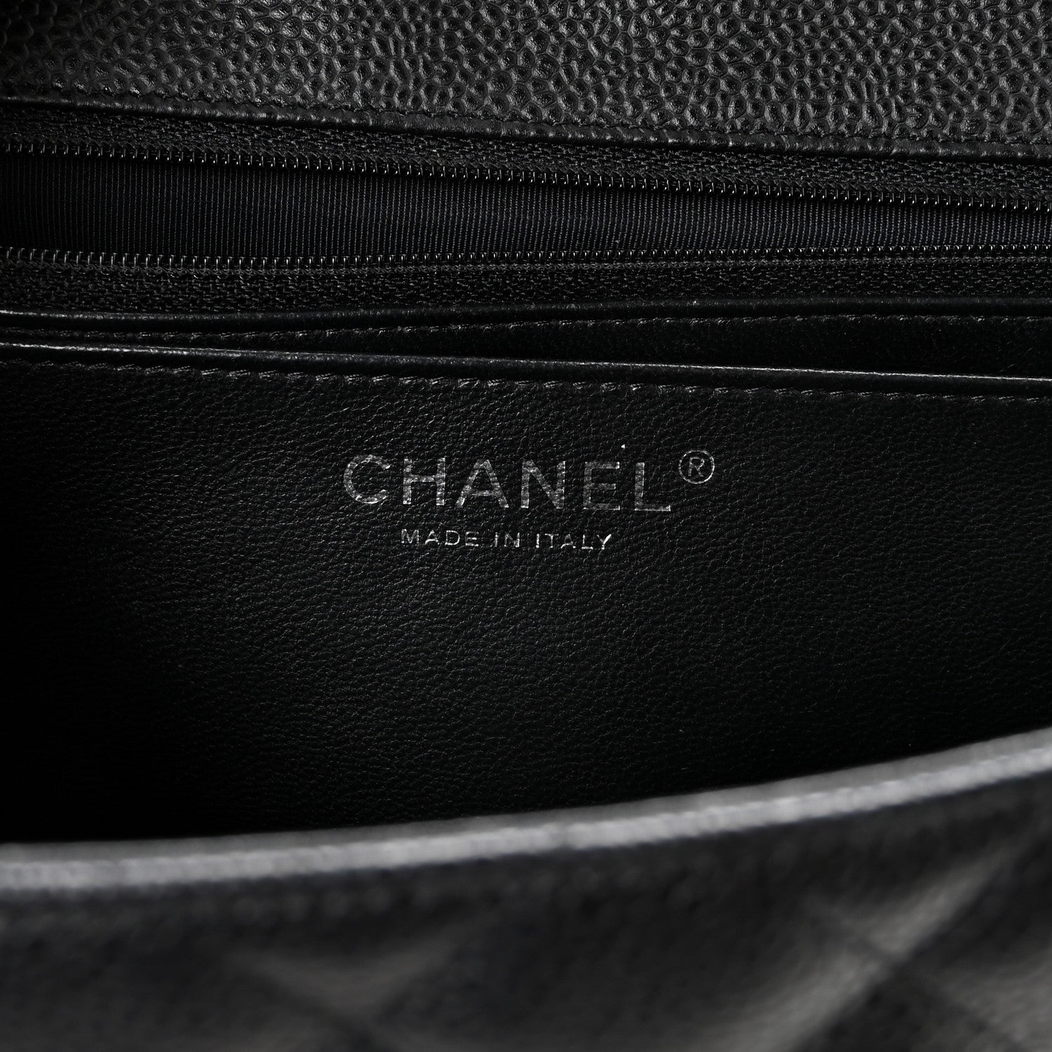 Caviar Quilted Jumbo Single Flap Black