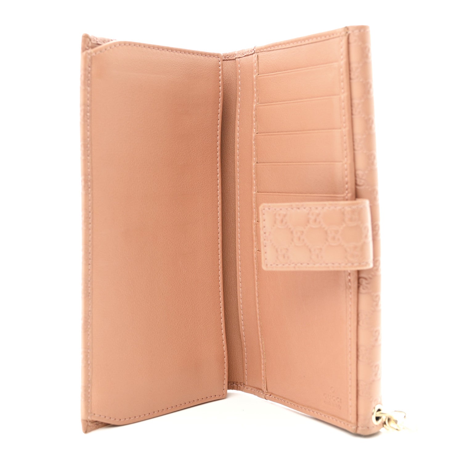 Microguccissima Continental Flap Wallet Soft Pink