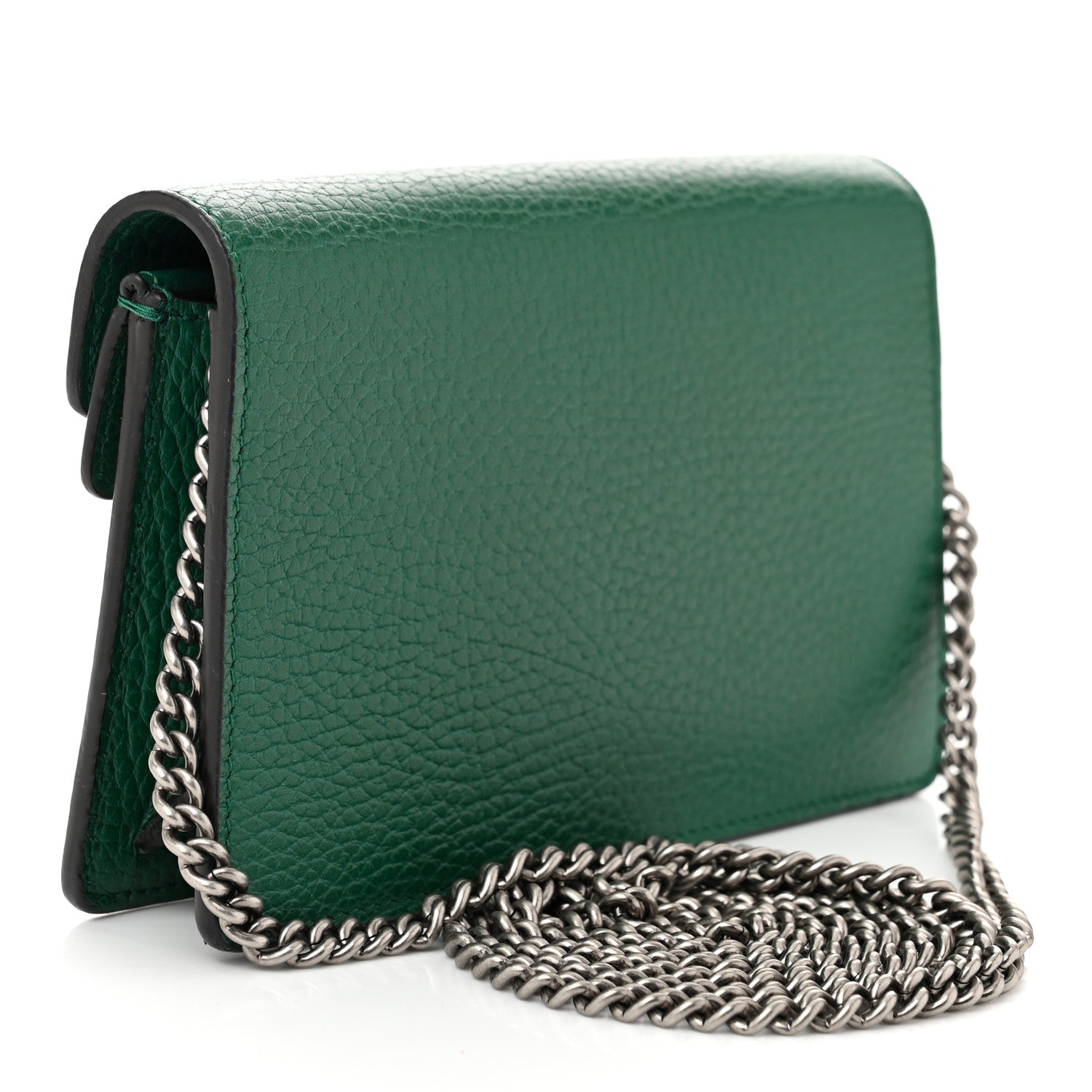 Dollar Calfskin Crystal Super Mini Dionysus Shoulder Bag Emerald